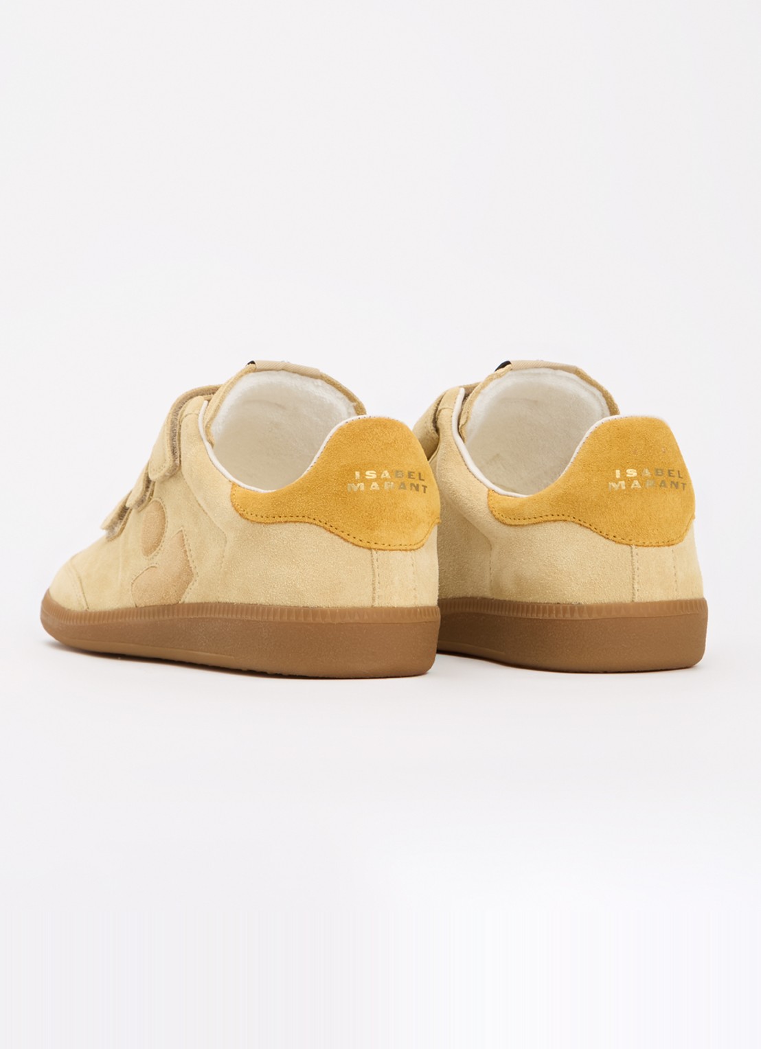 Isabel Marant Beth sneaker van kalfssuède - achterkant 2 beige