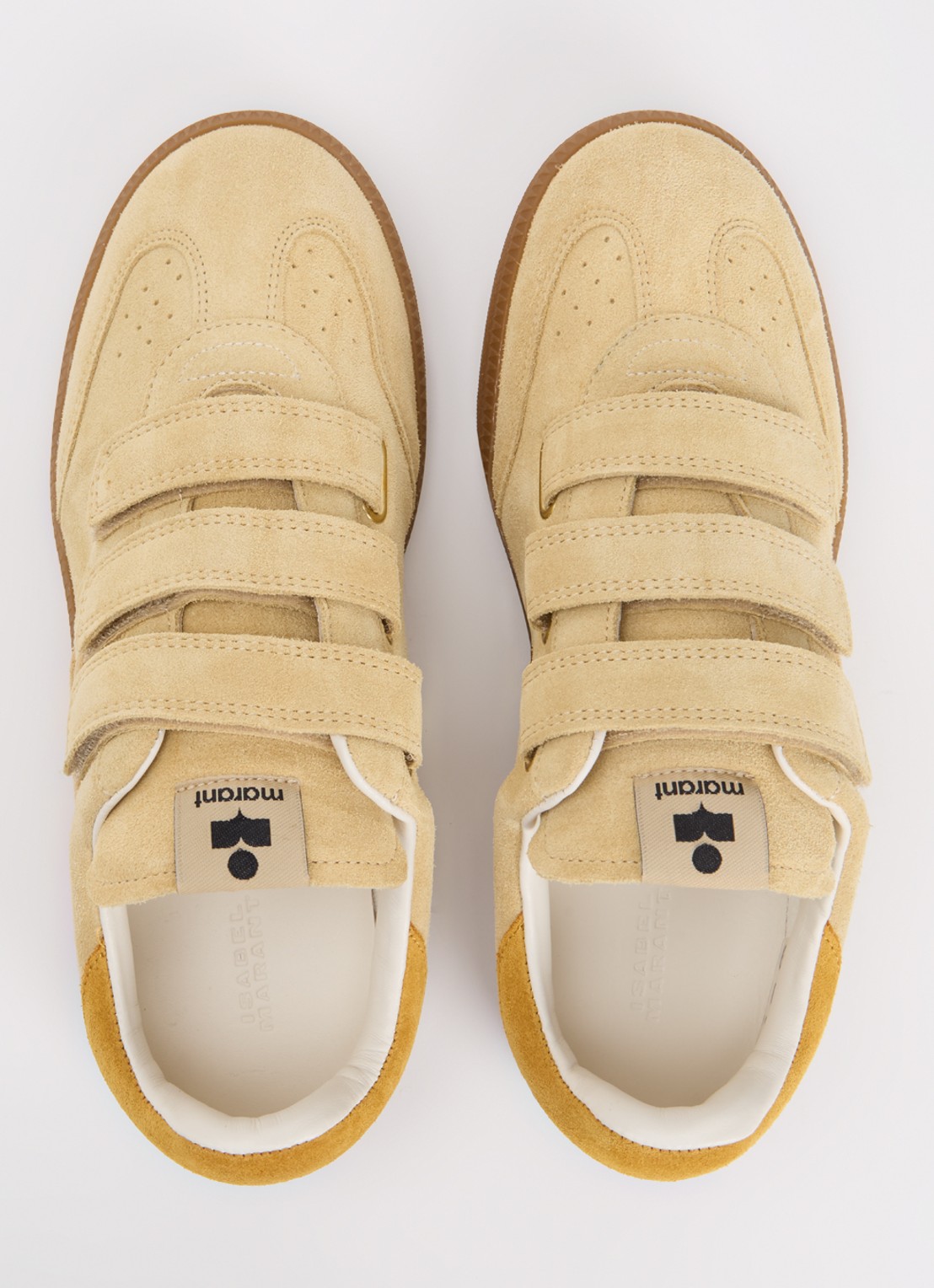 Isabel Marant Beth sneaker van kalfssuède - detail 4 beige