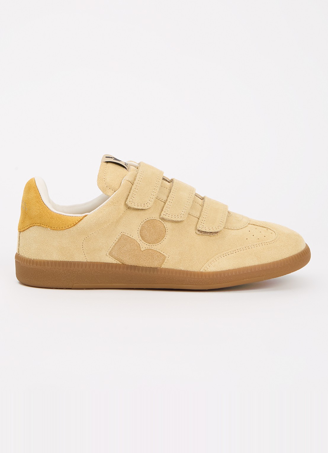 Isabel Marant Beth sneaker van kalfssuède - voorkant beige
