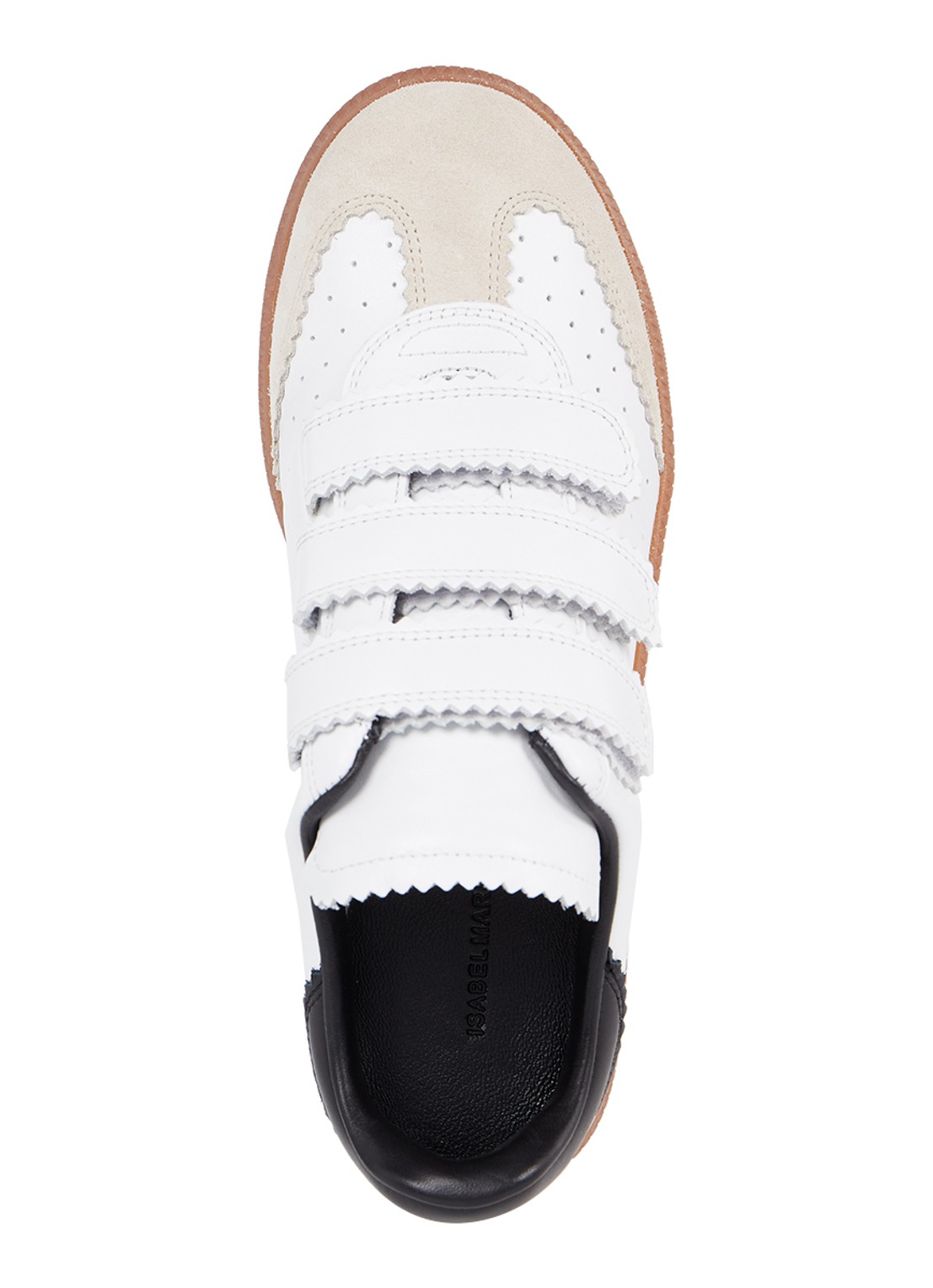 Isabel Marant Beth sneaker van lamsleer - detail 4 wit