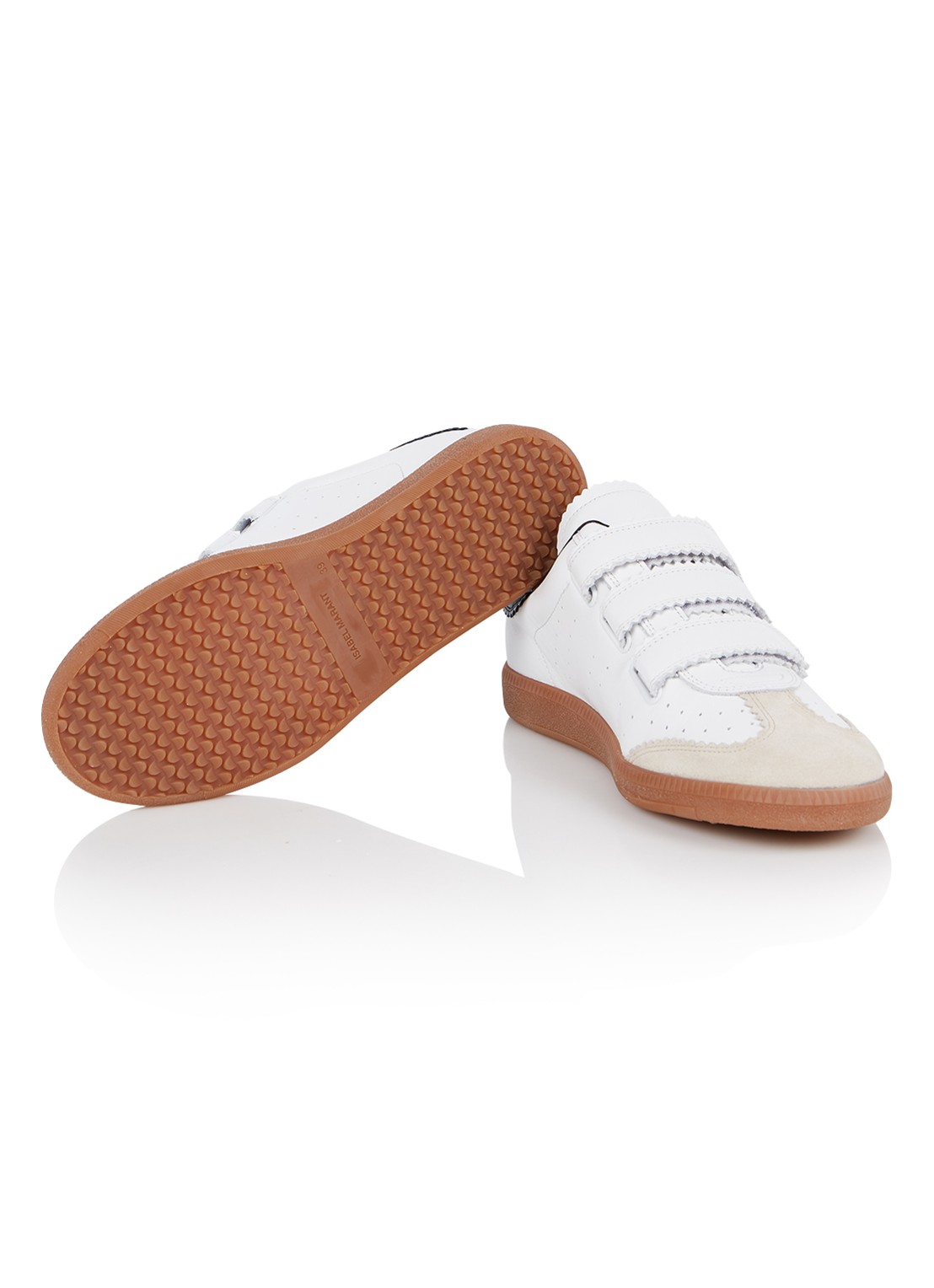 Isabel Marant Beth sneaker van lamsleer - detail 6 wit