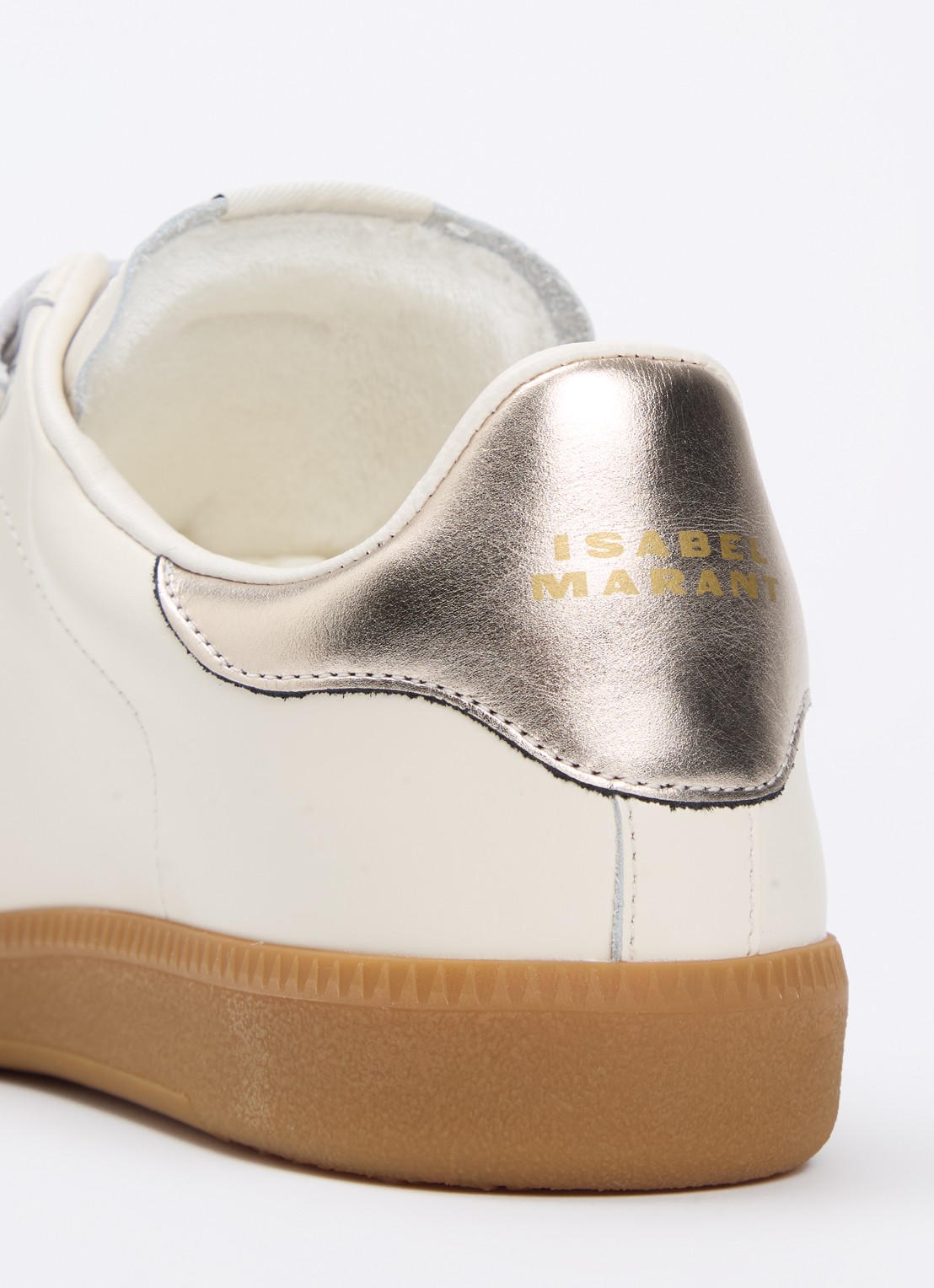 Isabel Marant Beth sneaker van leer met details van suède  - detail 5 beige