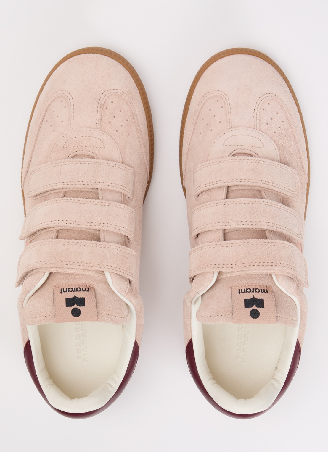 Isabel Marant Beth sneaker van leer met details van suède  - detail 3 oudroze