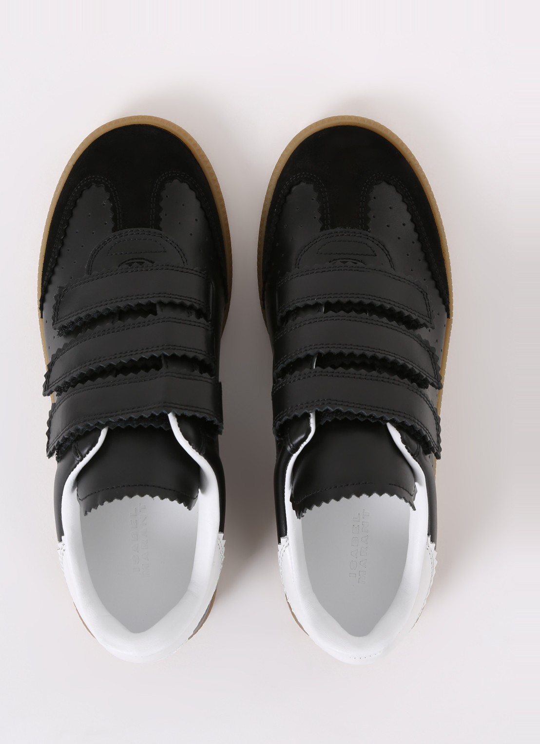 Isabel Marant Beth sneaker van leer  - detail 5 zwart
