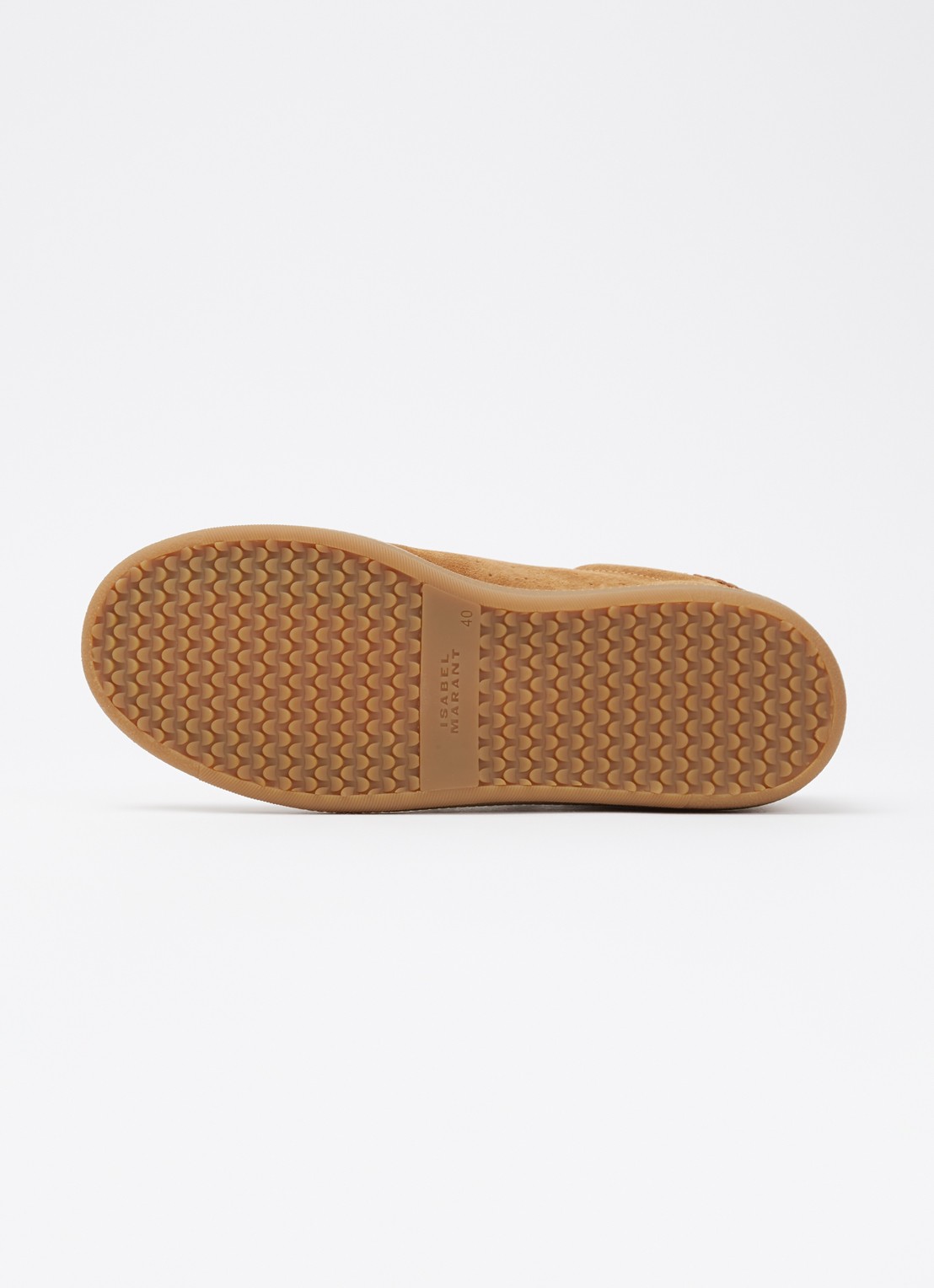 Isabel Marant Beth sneaker van suède met leren details - detail 6 cognac