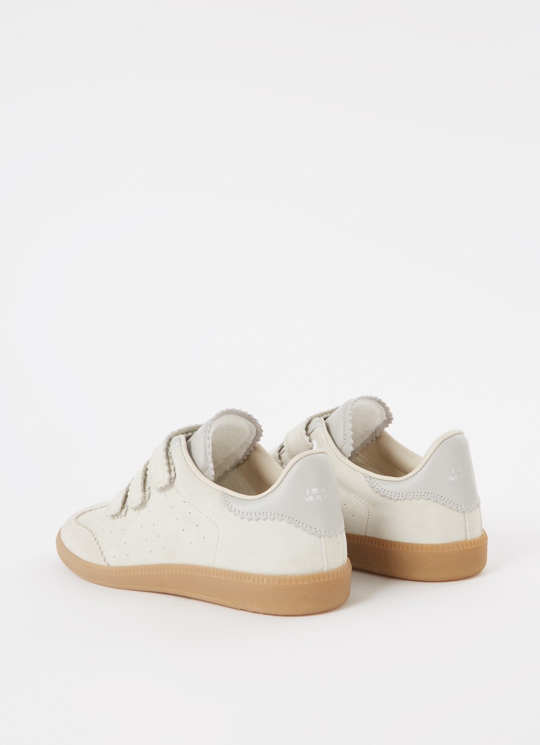 Isabel Marant Beth sneaker van suède  - detail 2 donkerbeige