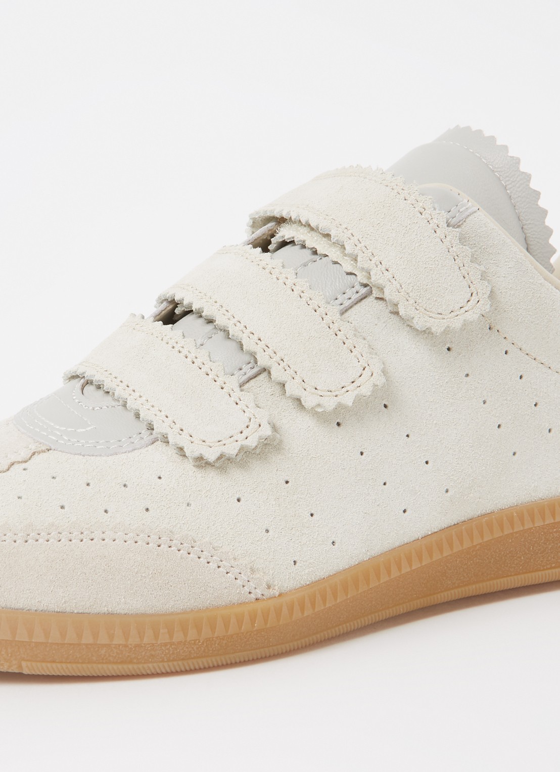 Isabel Marant Beth sneaker van suède  - detail 4 donkerbeige