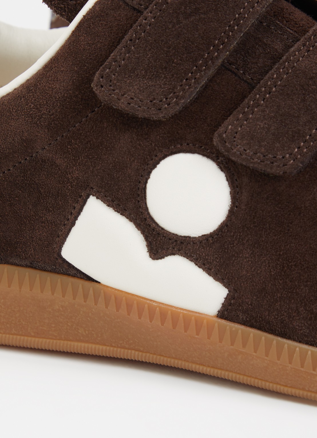 Isabel Marant Beth sneaker van suède - detail 6 chocoladebruin