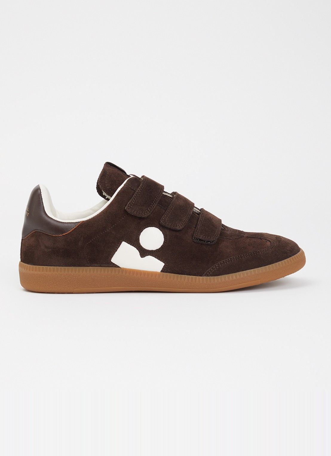 Isabel Marant Beth sneaker van suède - voorkant chocoladebruin