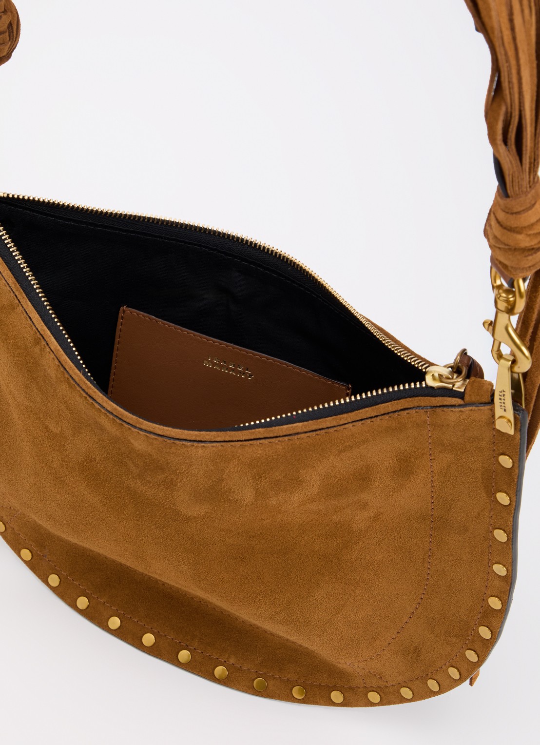 Isabel Marant Bolton schoudertas van suéde met franjes - detail 3 bruin