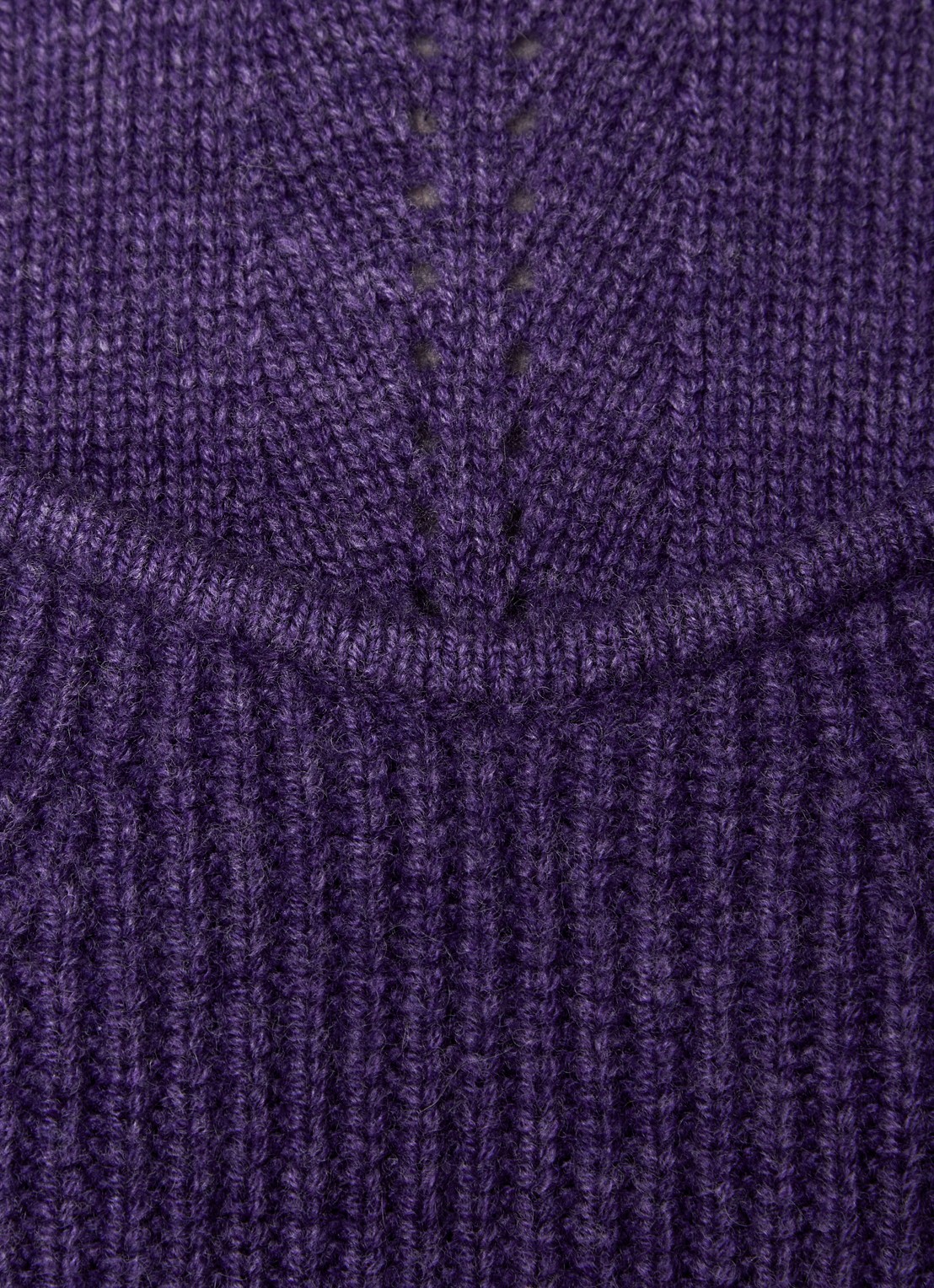Isabel Marant Brumea fijngebreide pullover in kasjmierblend - detail 4 paars