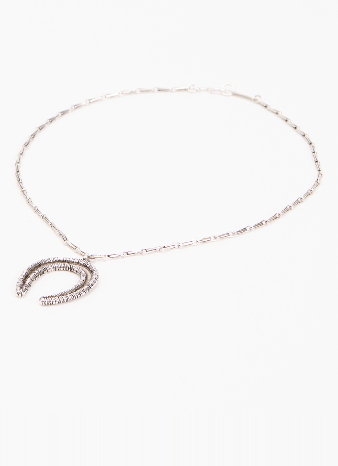 Isabel Marant Bryne schakelketting met hanger - detail zilver