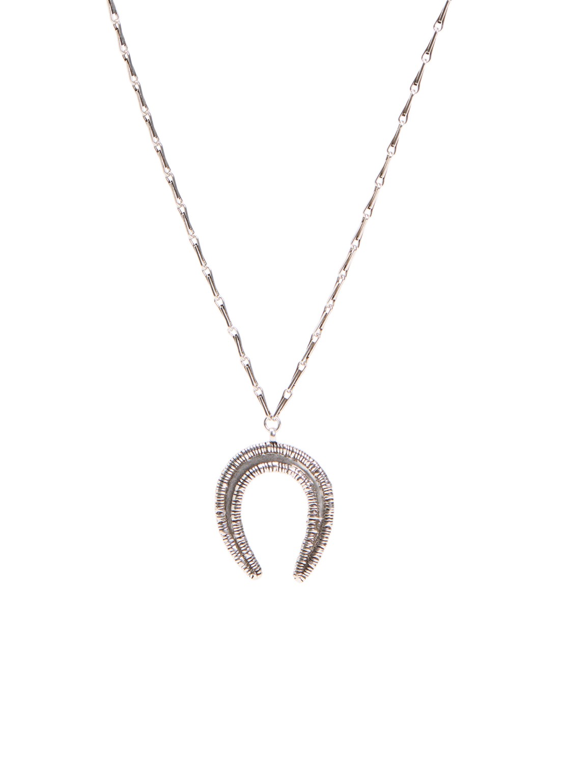Isabel Marant Bryne schakelketting met hanger - voorkant 4 zilver