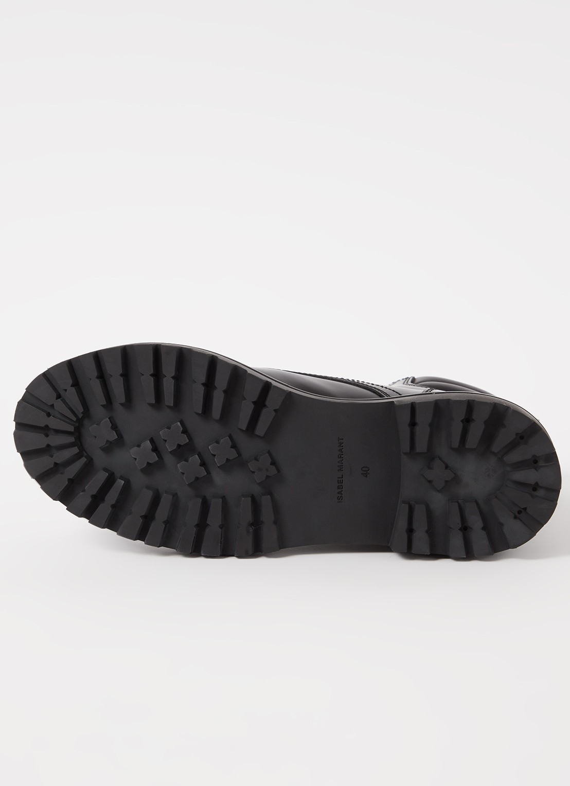 Isabel Marant Campa biker boot van kalfsleer - detail 7 zwart