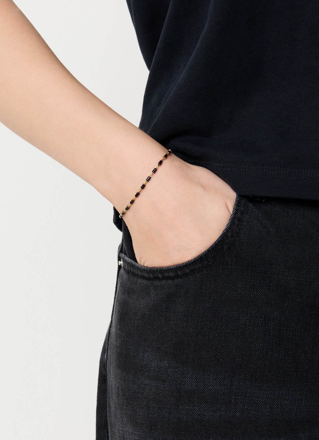 Isabel Marant Casablanca armband - voorkant 3 zwart