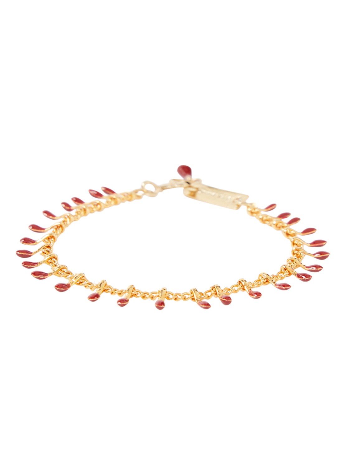Isabel Marant Casablanca fijne armband met hangers - voorkant goud