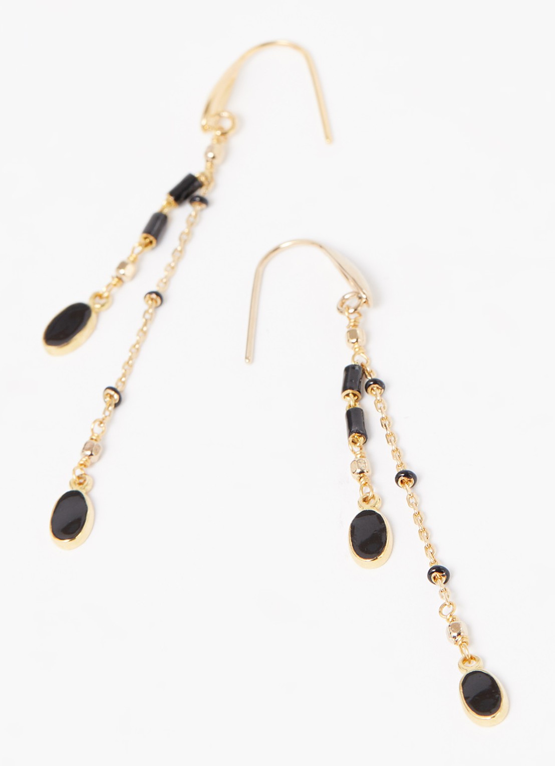 Isabel Marant Casablanca oorhangers - detail zwart
