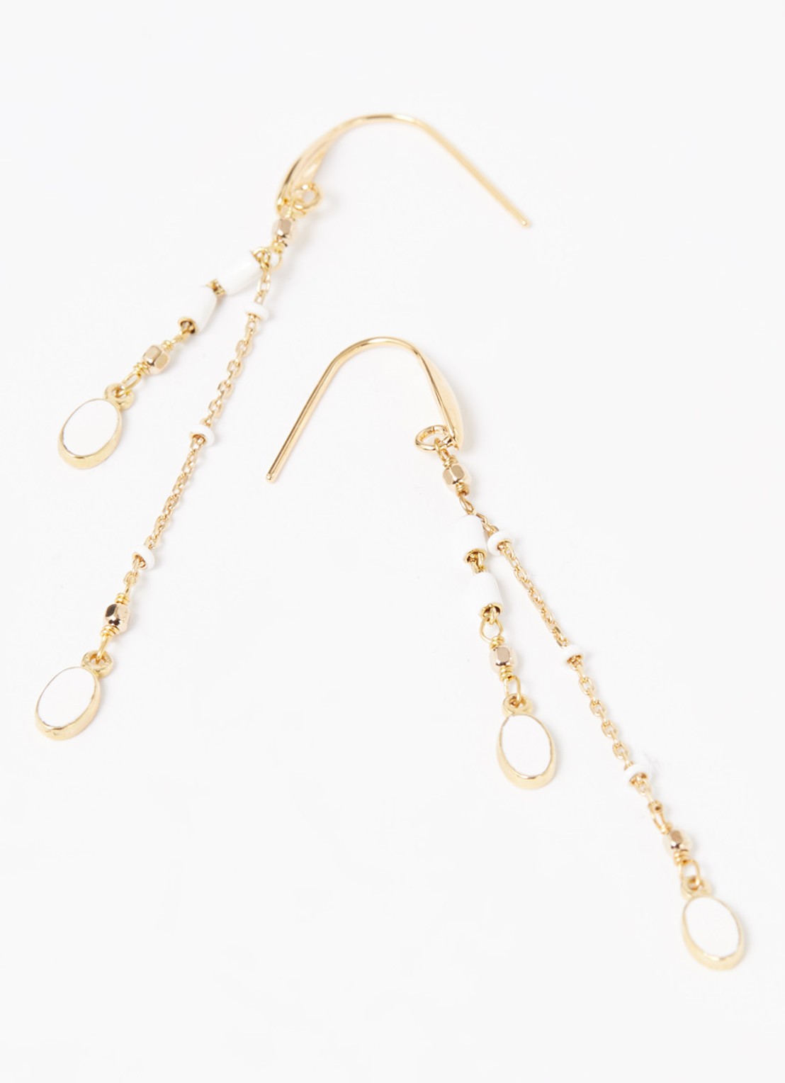Isabel Marant Casablanca oorhangers - detail gebroken wit