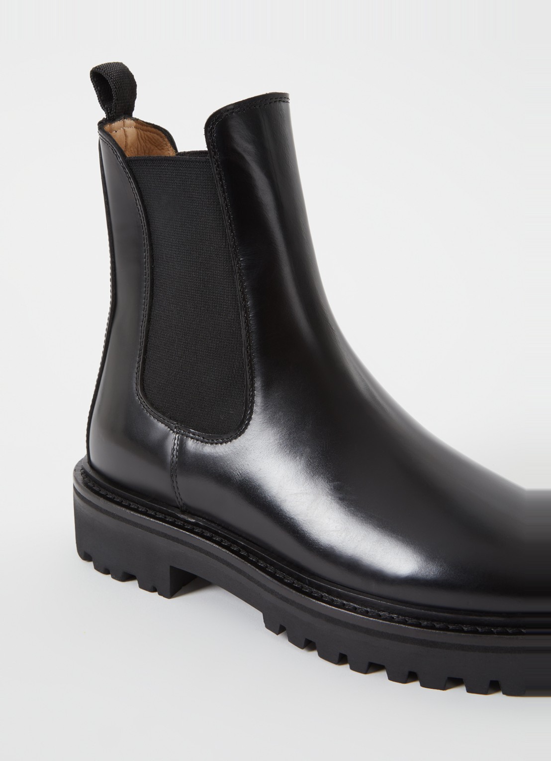 Isabel Marant Castay chelsea boot van kalfsleer - detail 3 zwart