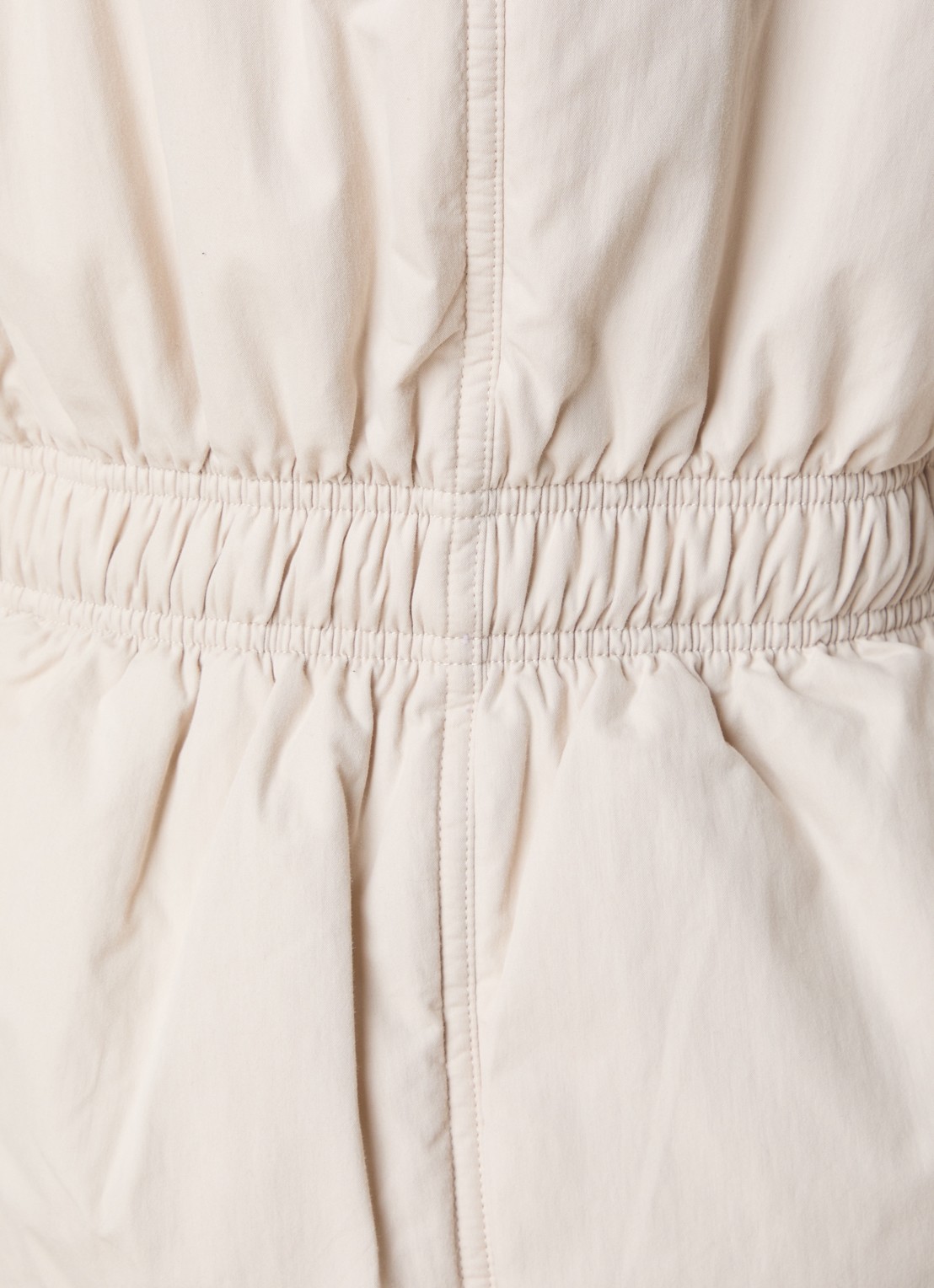 Isabel Marant Dastyni puffer jack met trekkoord en steekzakken - detail 6 creme
