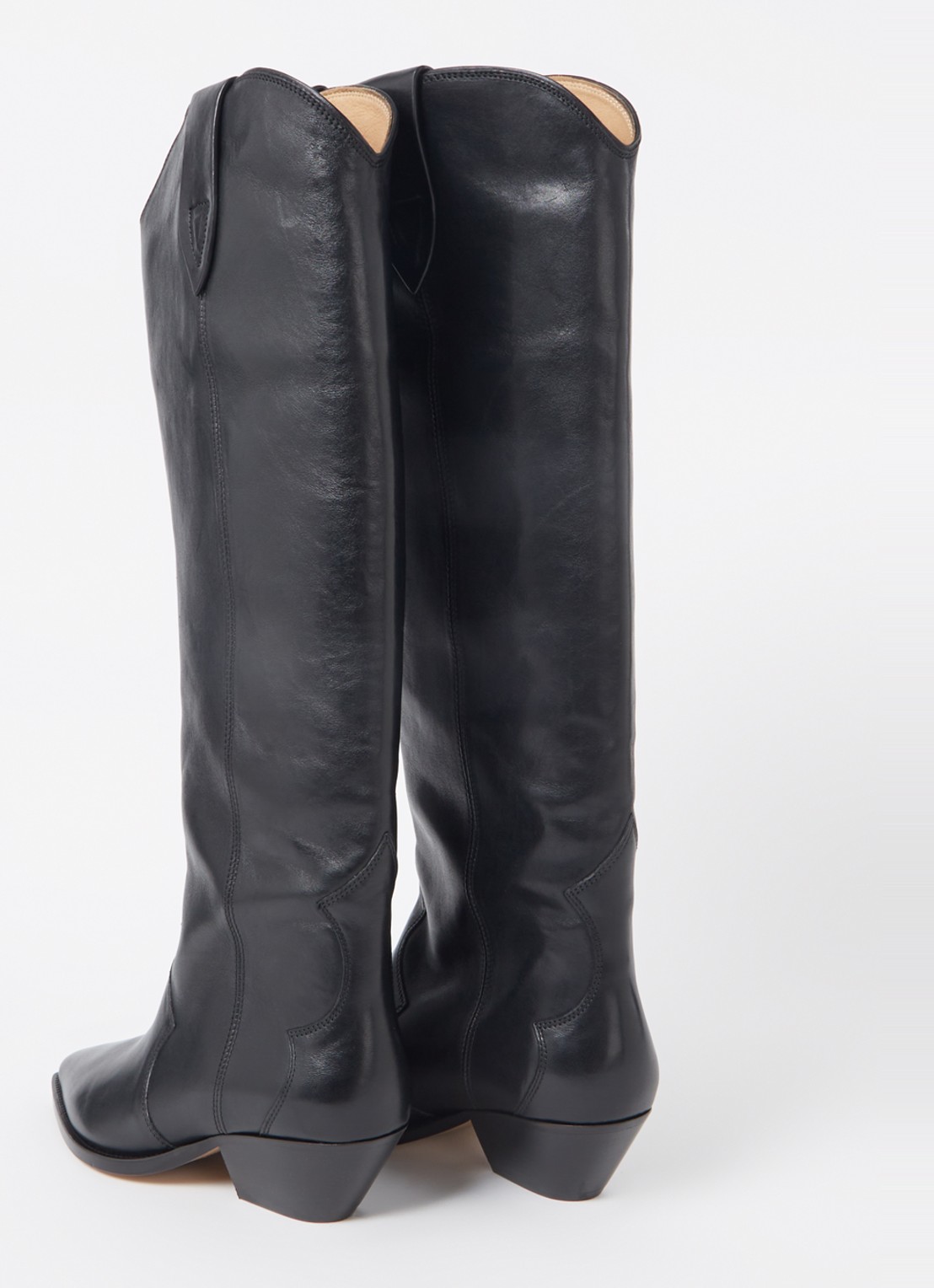 Isabel Marant Denvee cowboylaars van kalfsleer - detail 4 zwart