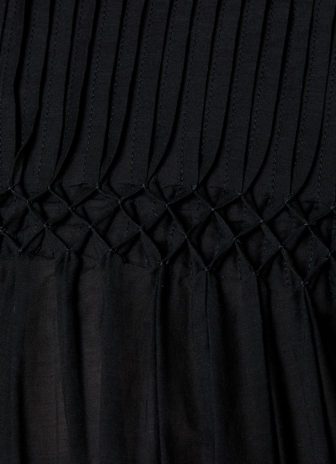 Isabel Marant Destiny tuniek met smockwerk - detail 5 zwart