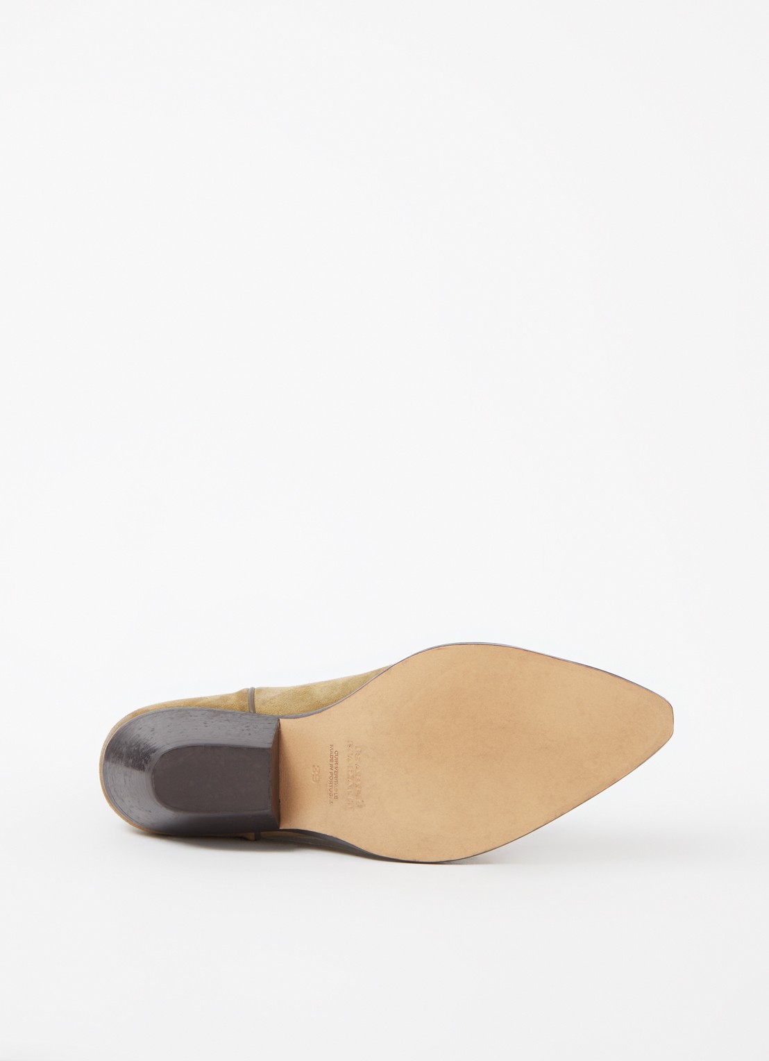 Isabel Marant Duerto cowboylaars van kalfssuède - detail 6 khaki