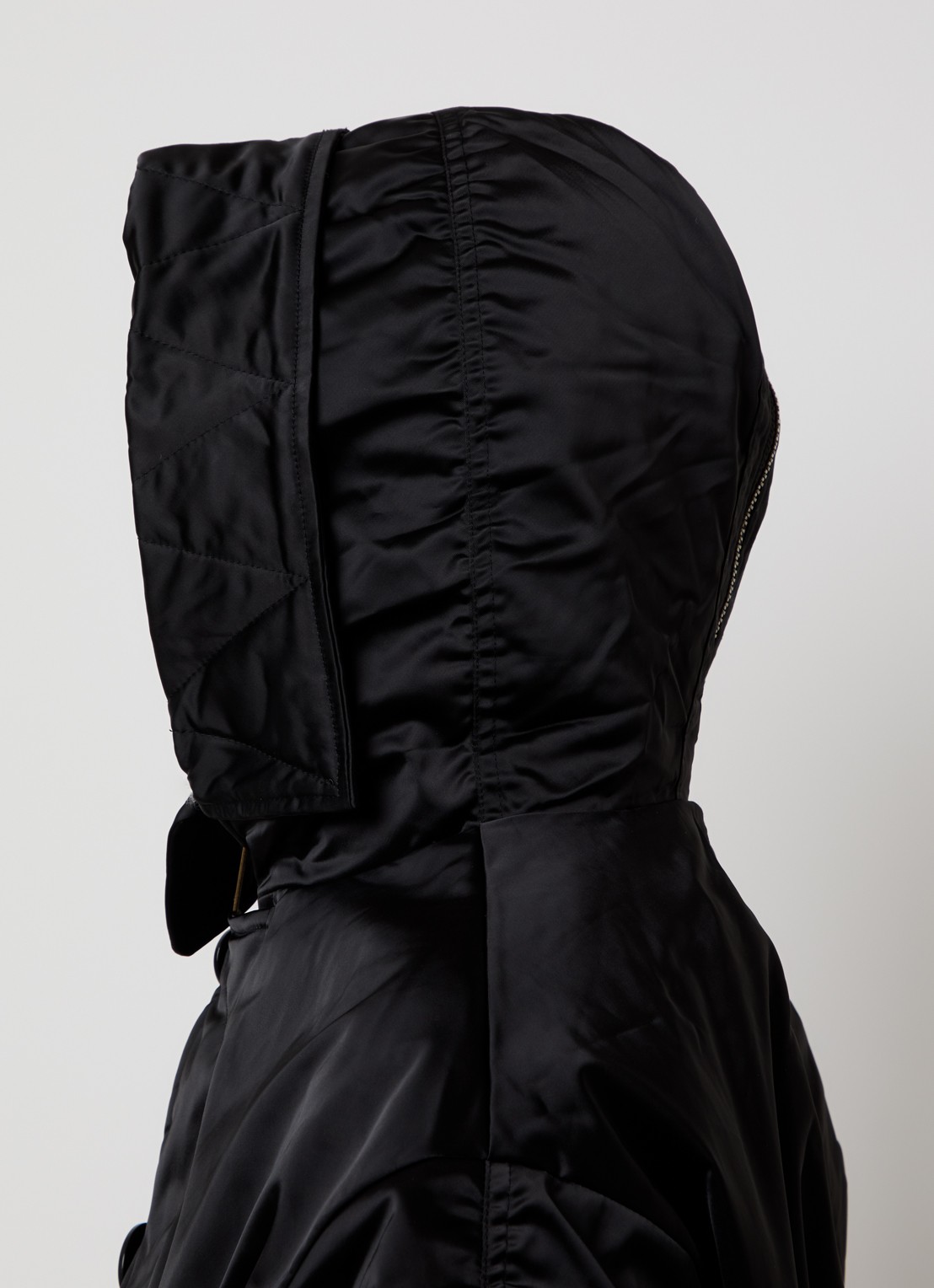 Isabel Marant Elisa gewatteerd jack met opstaande kraag - detail 5 zwart