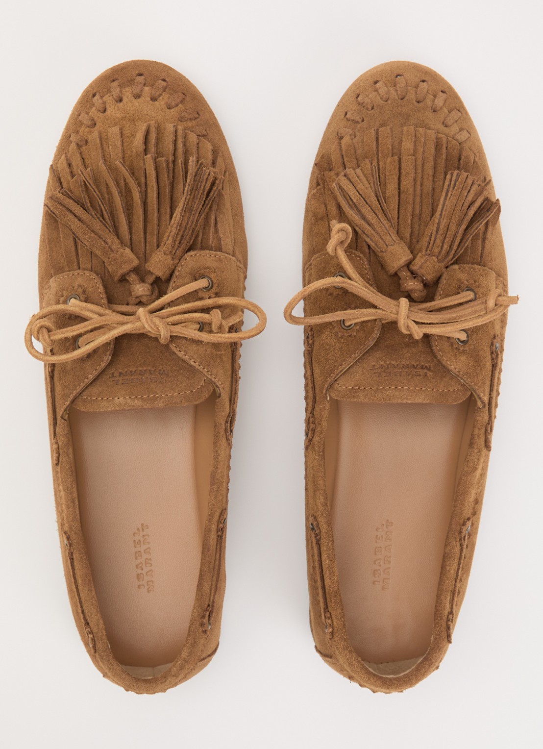 Isabel Marant Fersi mocassin van kalfssuéde  - detail 2 bruin