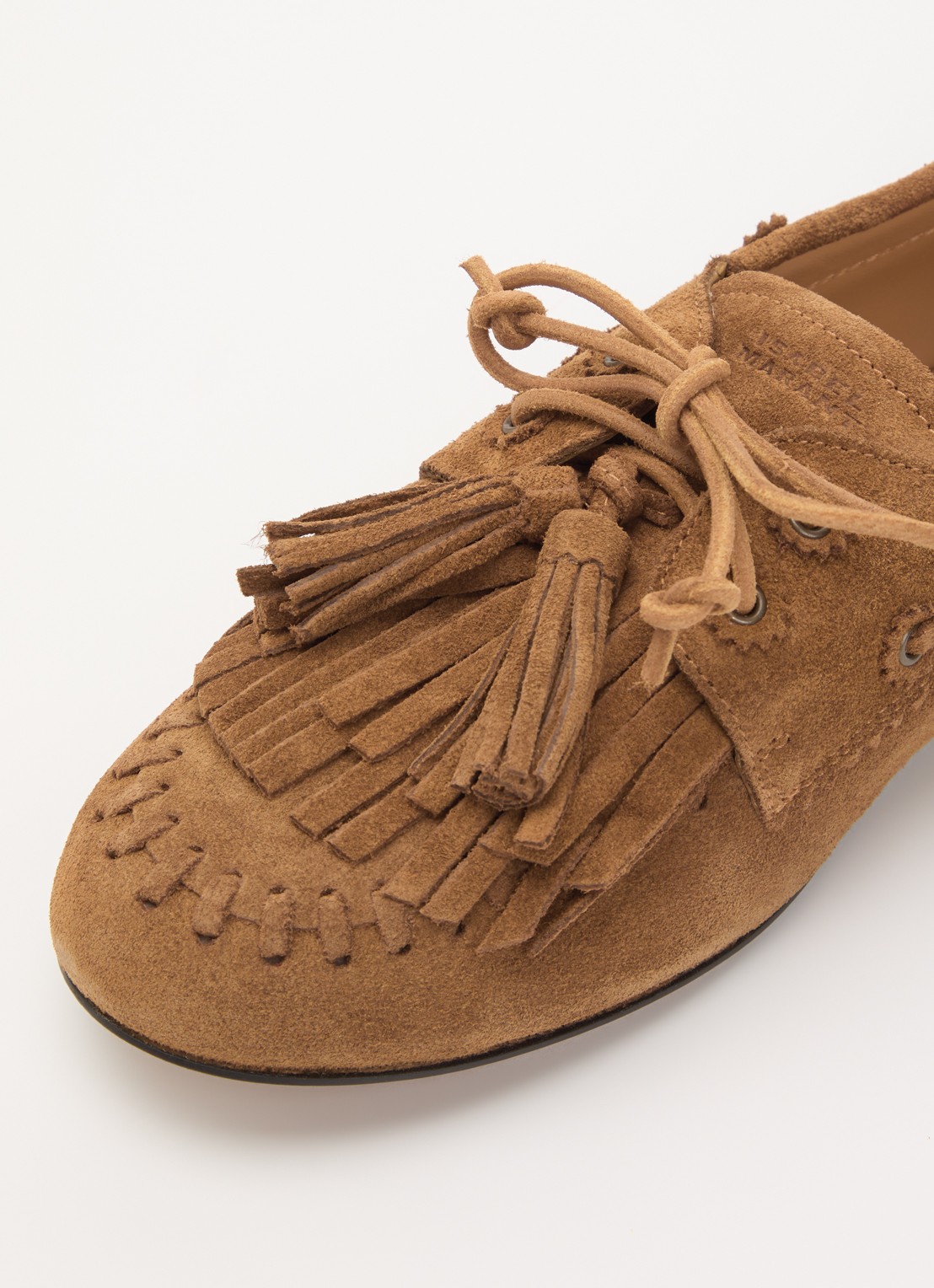 Isabel Marant Fersi mocassin van kalfssuéde  - detail 4 bruin