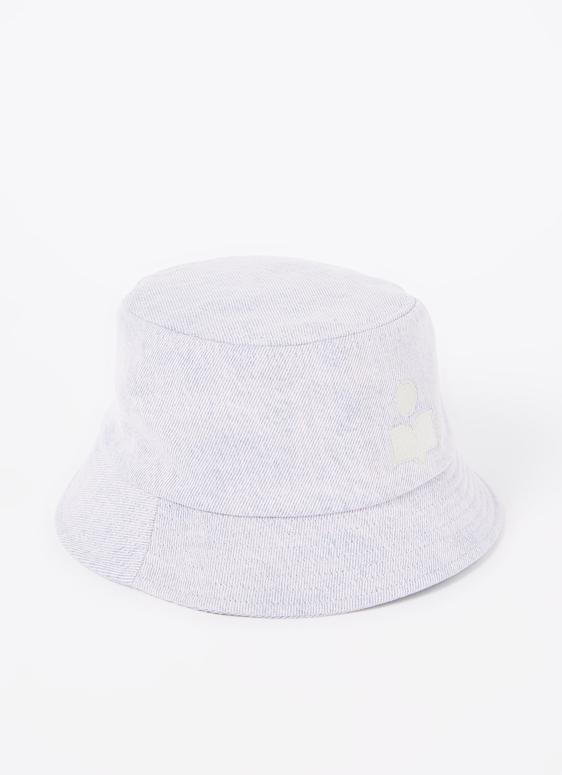 Isabel Marant Haley bucket hoed met logo - voorkant lila