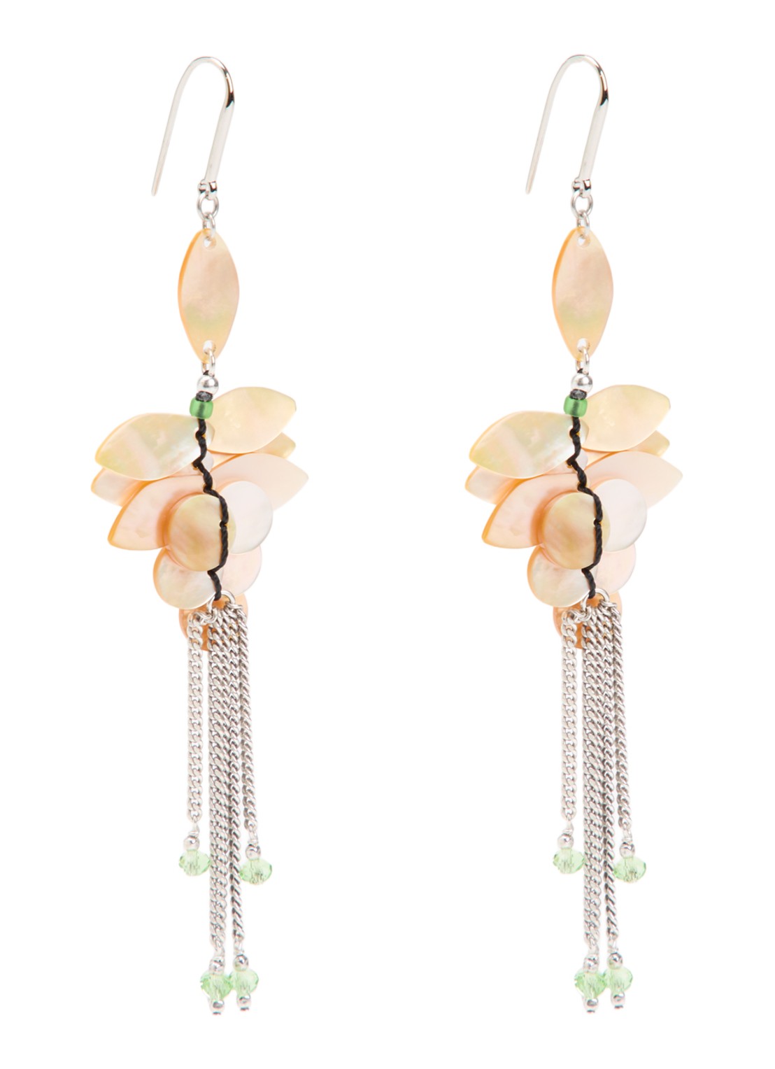 Isabel Marant Halsey Long oorhangers  - voorkant 3 geel