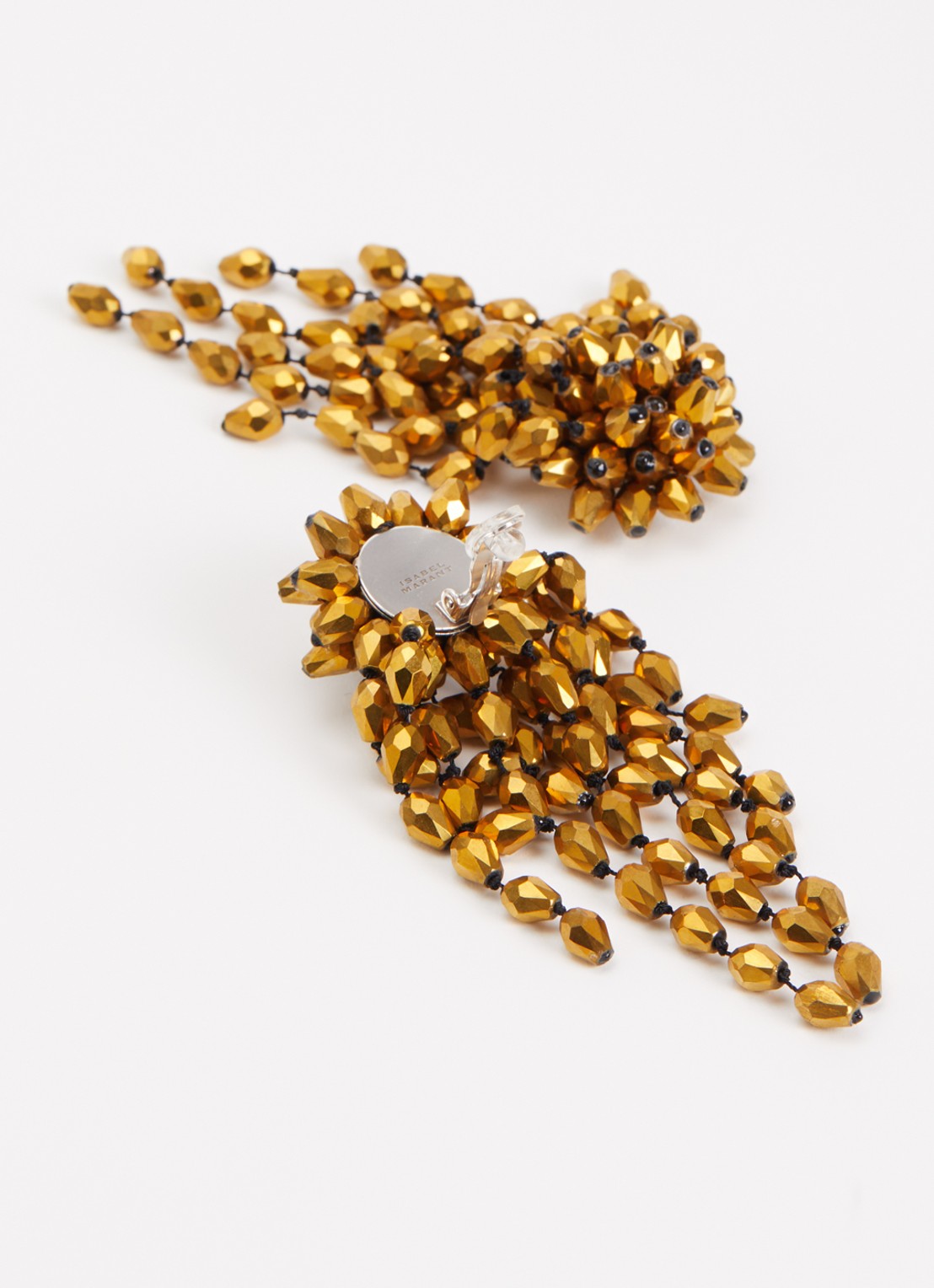 Isabel Marant Hanabi oorclips  - detail brons