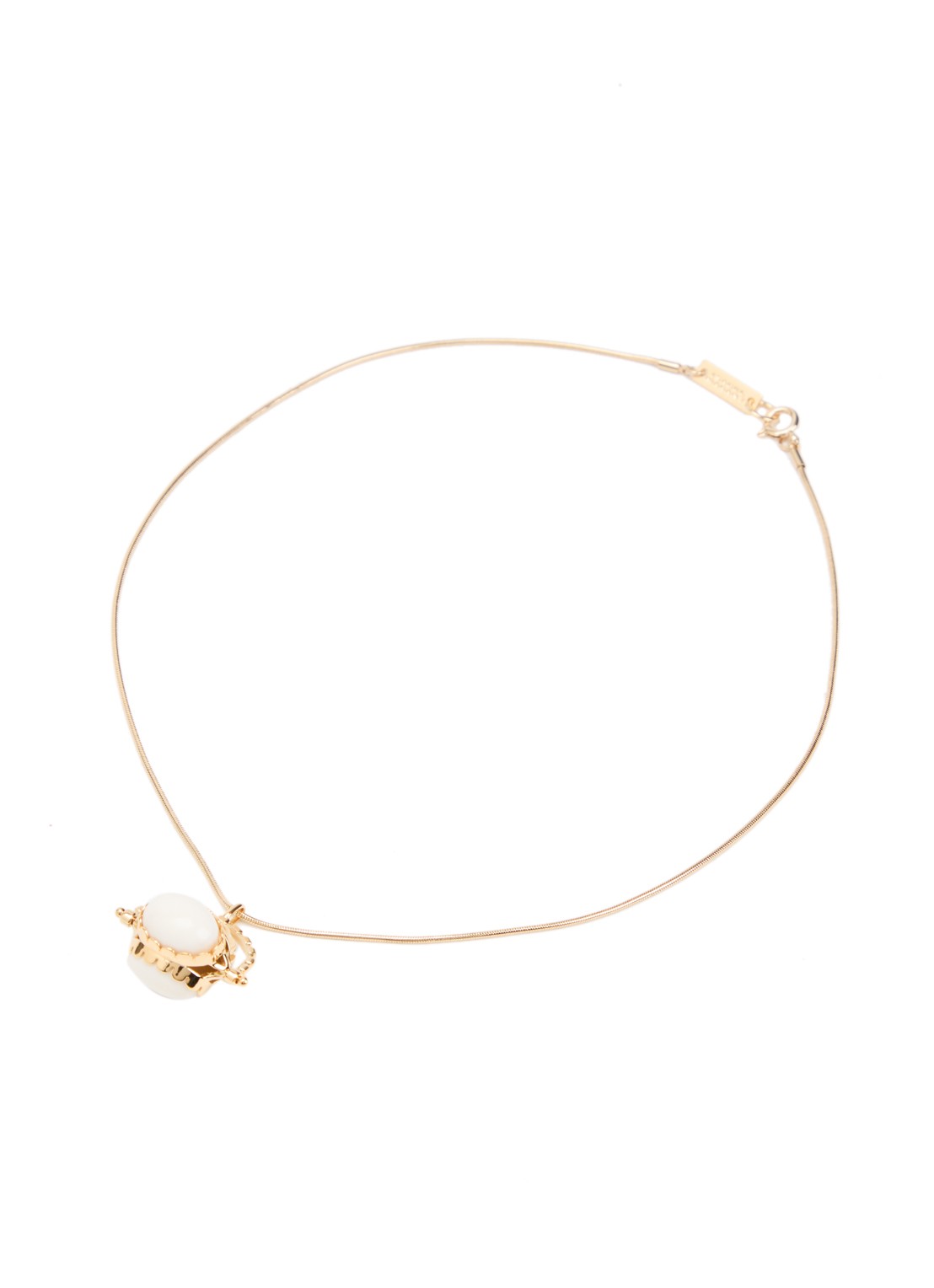 Isabel Marant Hanae ketting met hanger - detail 2 gebroken wit