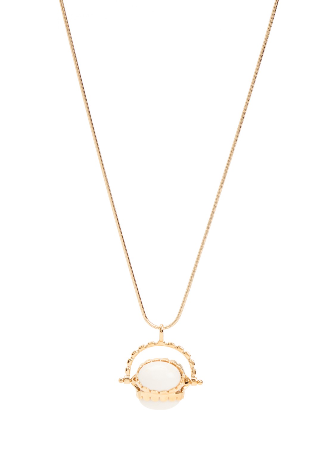 Isabel Marant Hanae ketting met hanger - voorkant gebroken wit