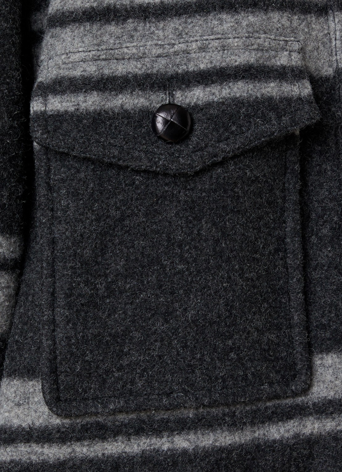 Isabel Marant Harveli jack in wolblend met steekzakken - detail 4 antraciet