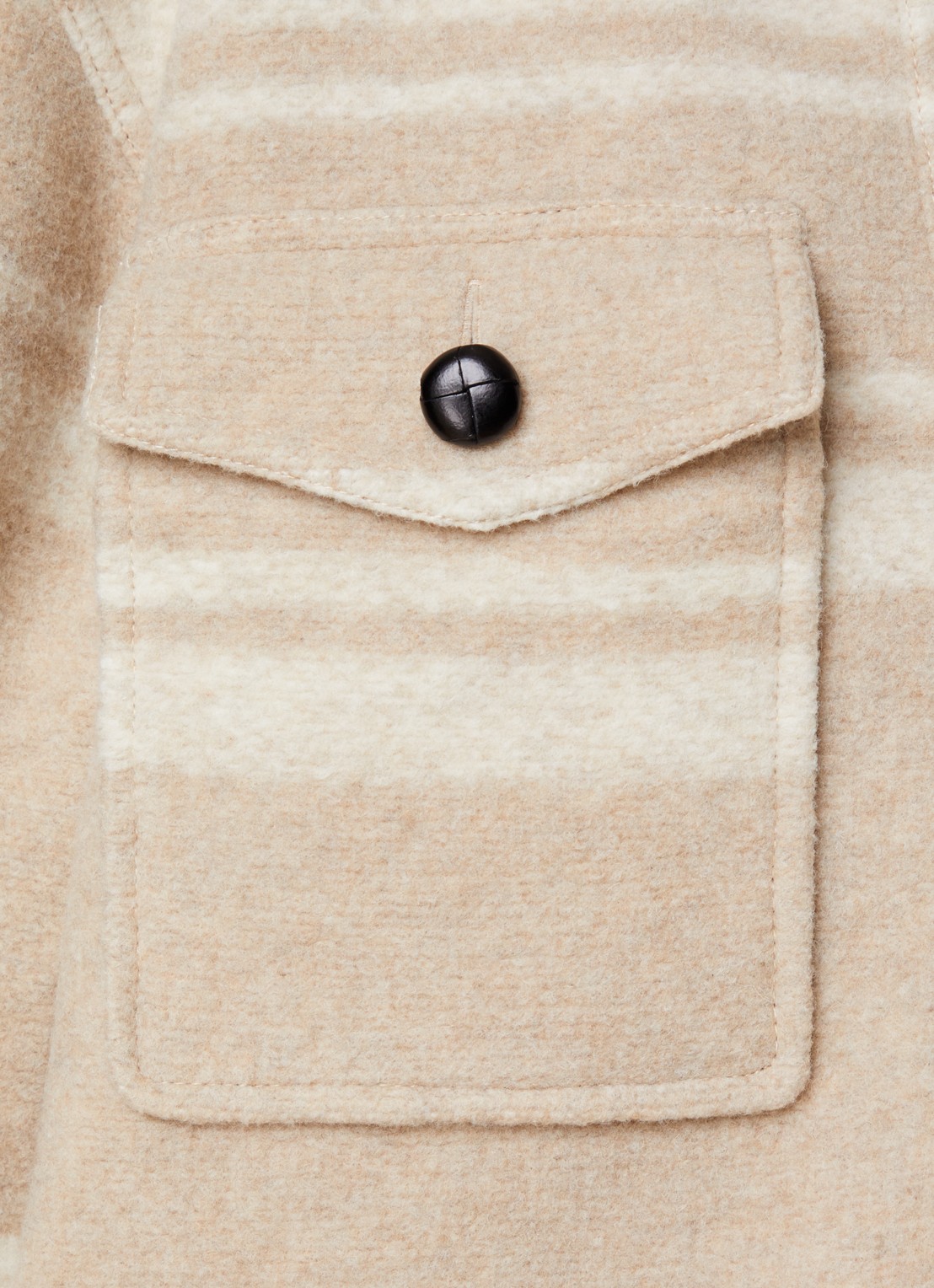 Isabel Marant Harveli jack in wolblend met steekzakken - detail 4 zand