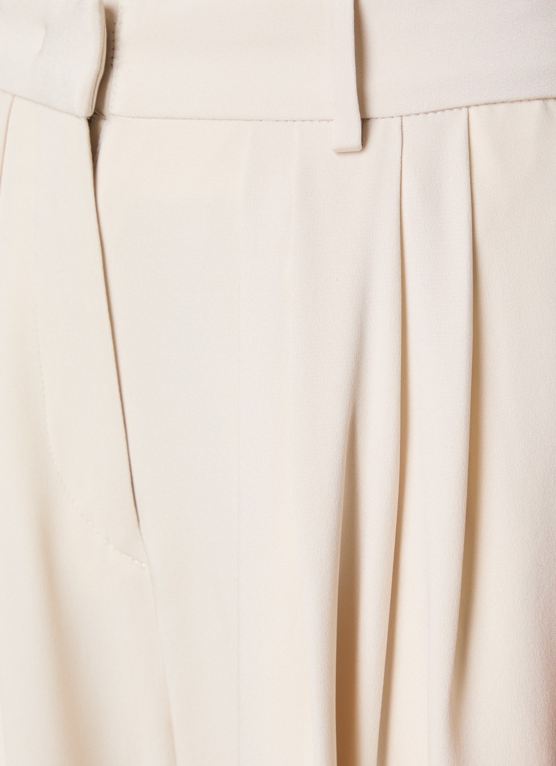 Isabel Marant Janice high waist tapered fit pantalon in zijdeblend - detail 4 creme