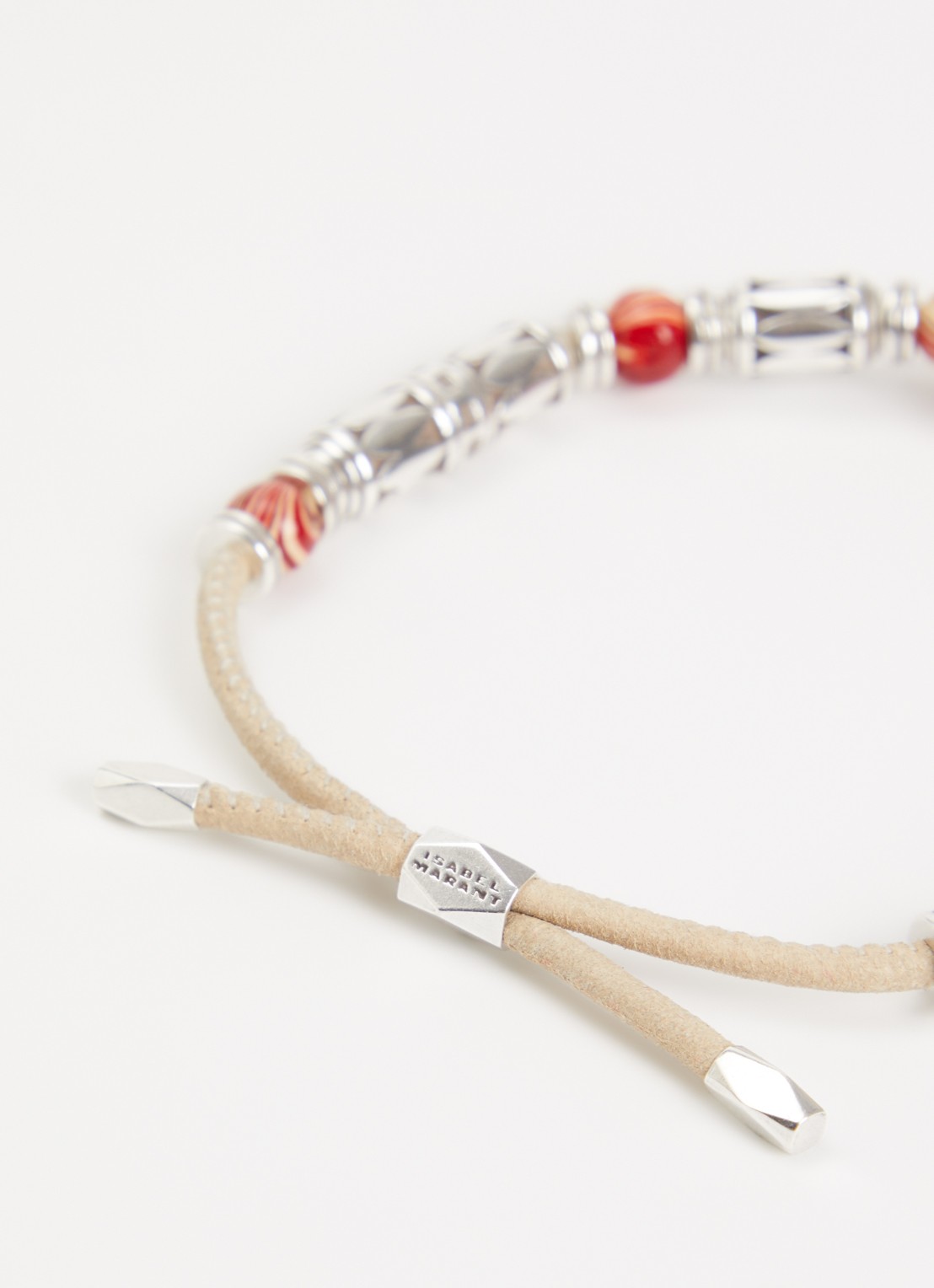 Isabel Marant Janis armband van leer - detail 2 rood