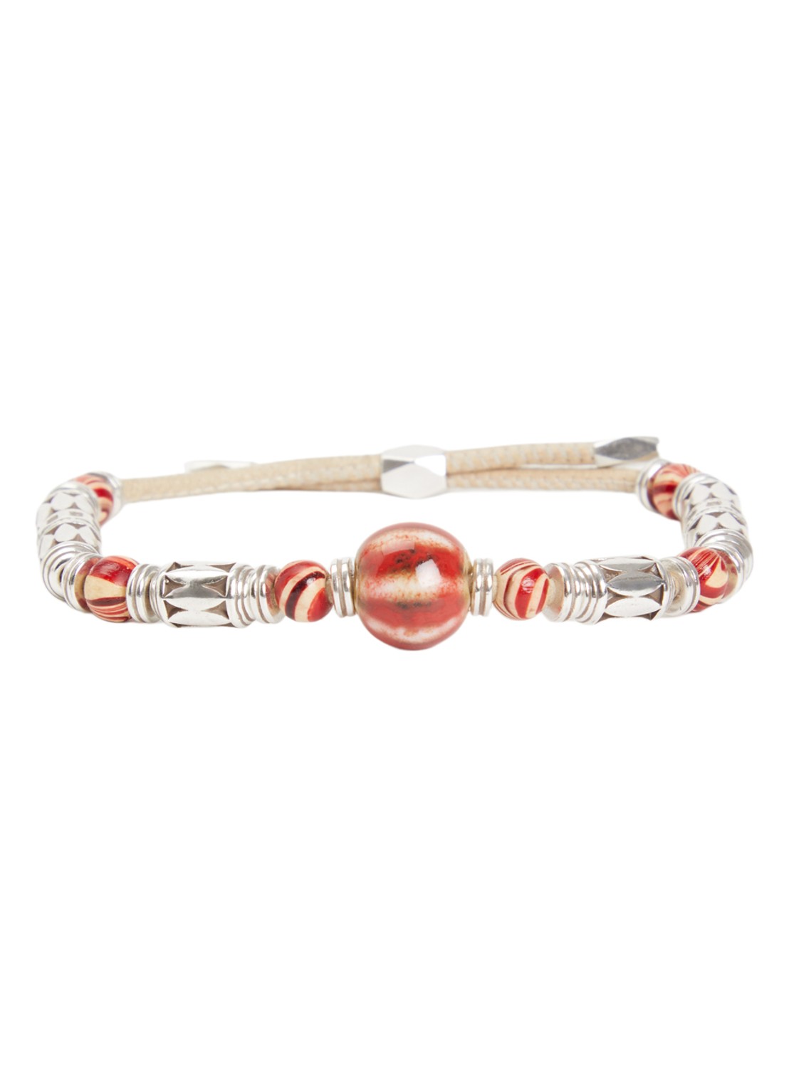 Isabel Marant Janis armband van leer - voorkant rood