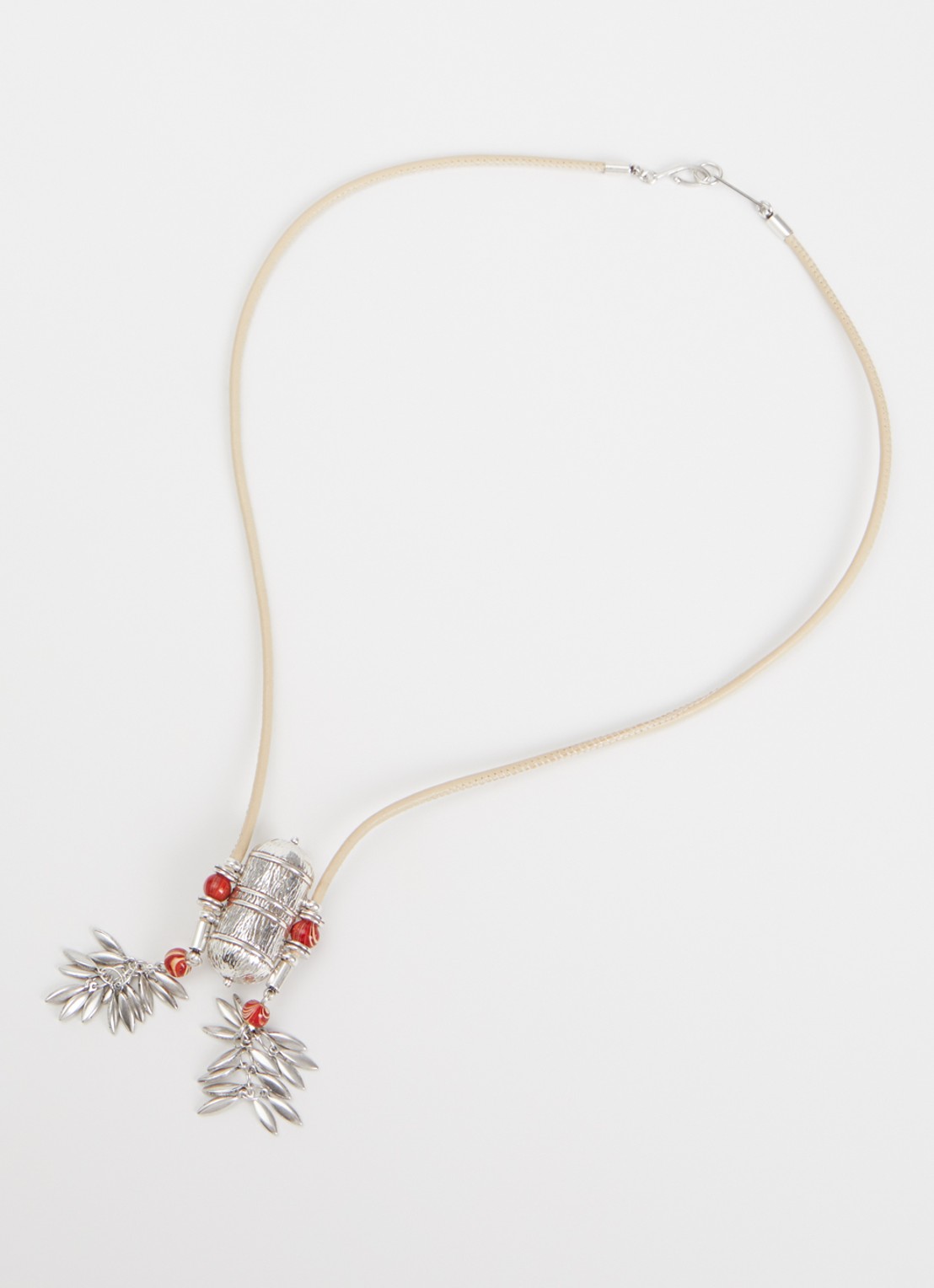 Isabel Marant Janis ketting met hanger - detail beige