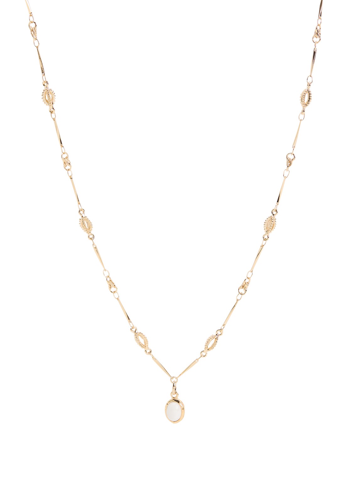 Isabel Marant Joanne ketting met hanger - voorkant gebroken wit