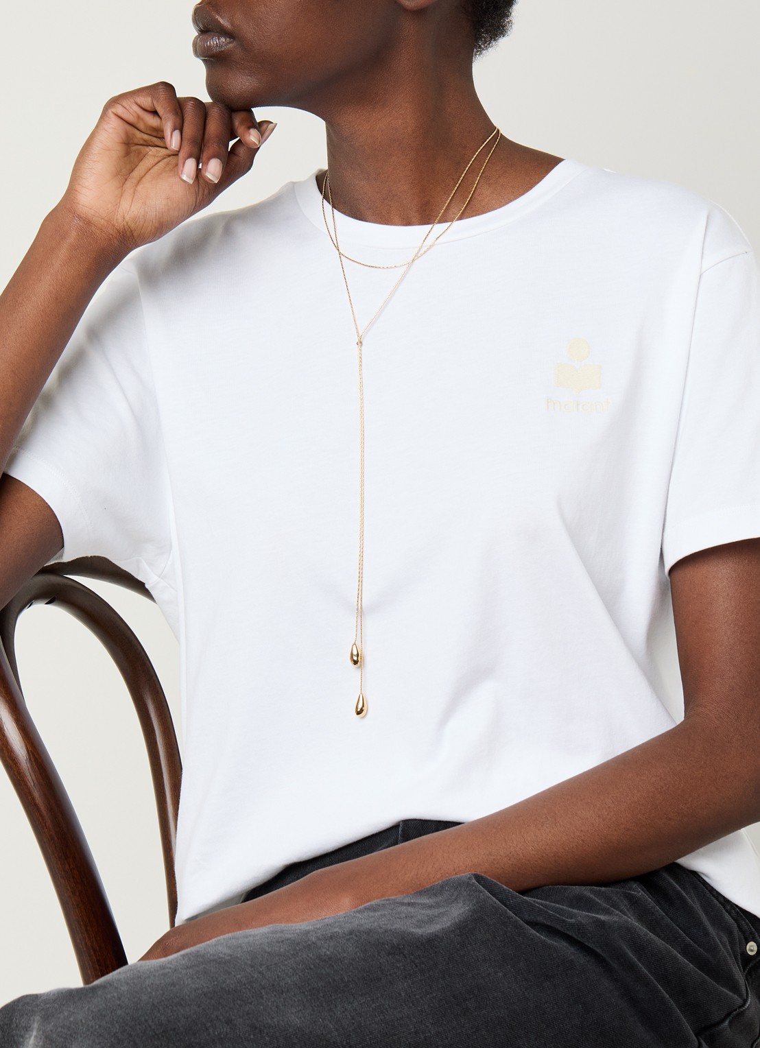 Isabel Marant Ketting met hanger - voorkant 2 goud