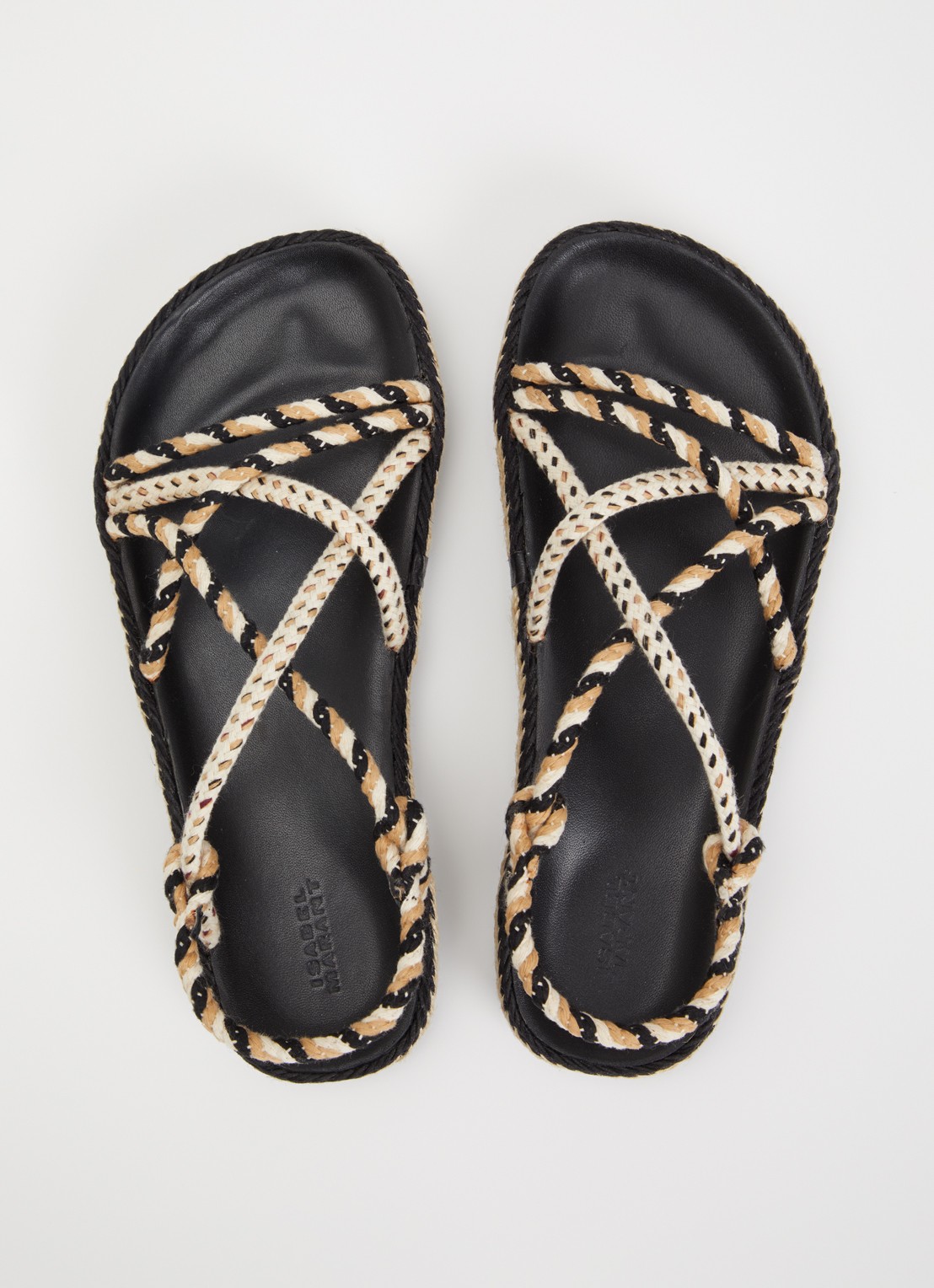 Isabel Marant Kitza sandaal van leer  - detail 3 zwart