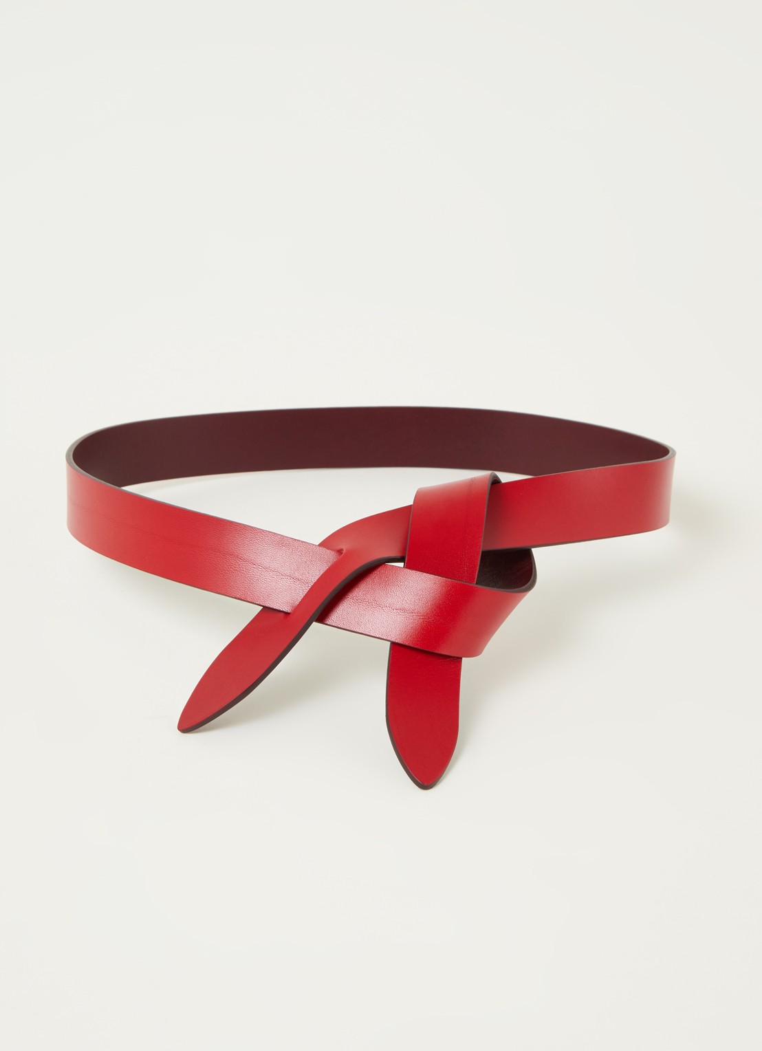 Isabel Marant Lecce riem van kalfsleer - voorkant 2 rood