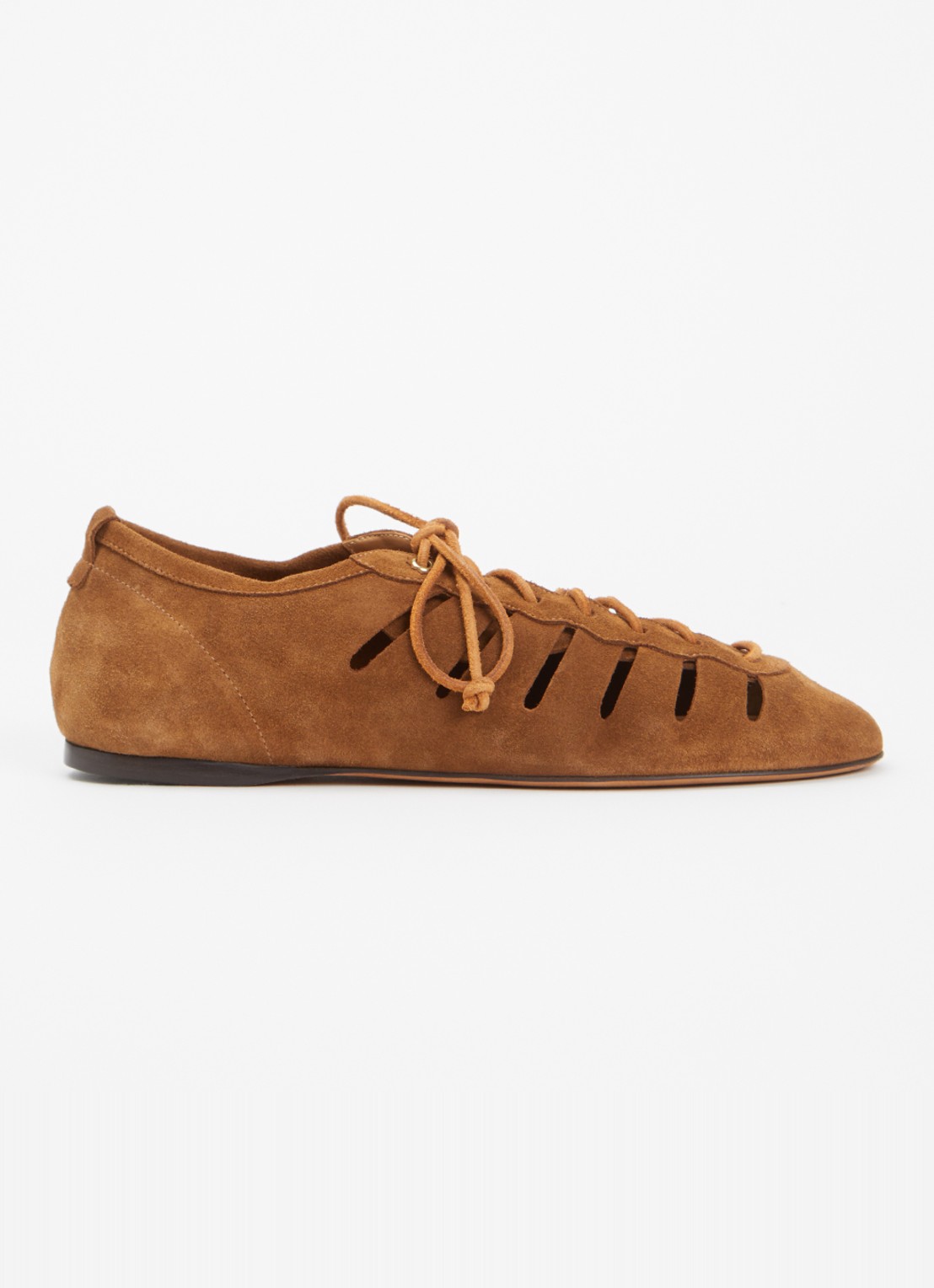 Isabel Marant Leyza sneaker van kalfssuède - voorkant 2 cognac