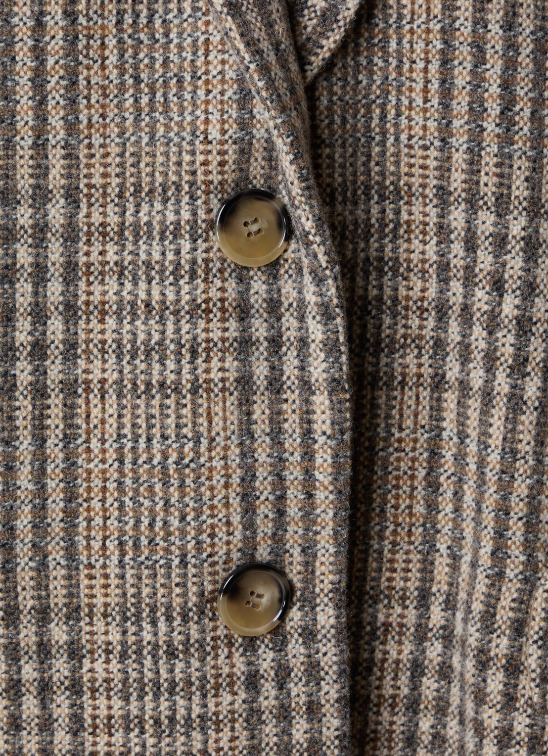 Isabel Marant Limiza mantel van wol met klepzakken - detail 5 donkerbeige