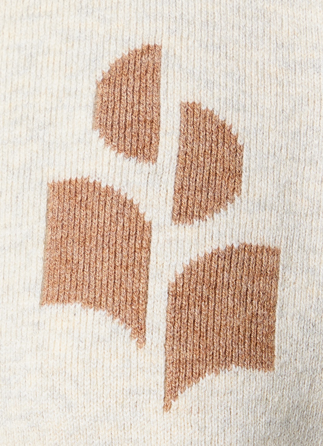 Isabel Marant Loriby sweater in wolblend met logo - detail 5 khaki