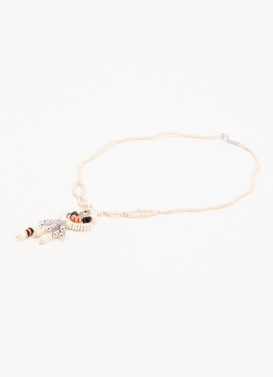 Isabel Marant Lyna kralenketting - detail 3 gebroken wit