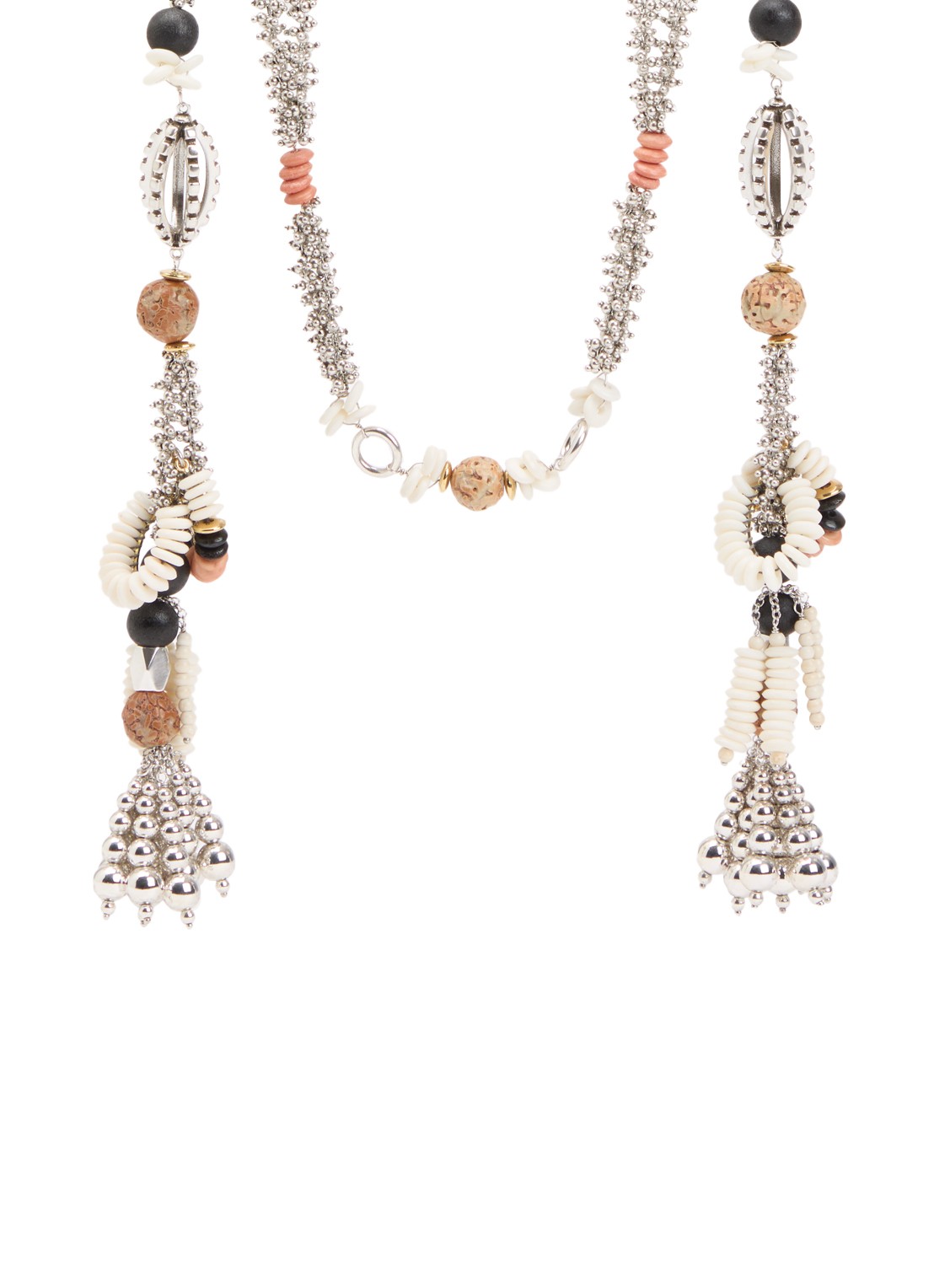 Isabel Marant Lyna Scarf kralenketting  - voorkant goud